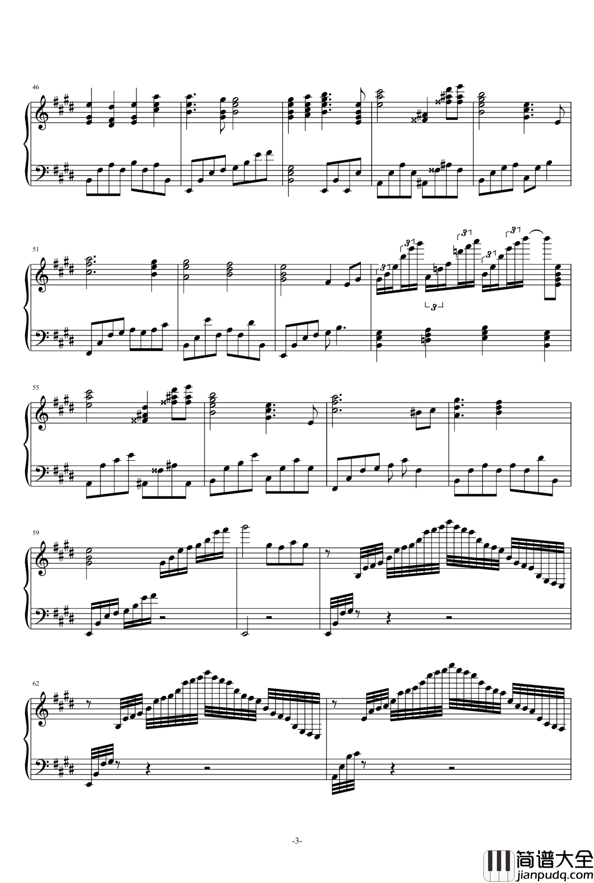 爱的礼赞钢琴谱_陈冠宇