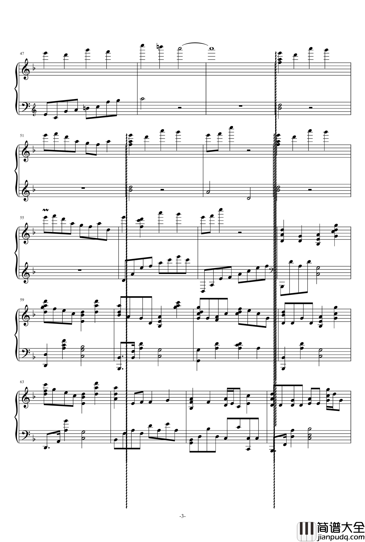 極北の民钢琴谱_植松伸夫