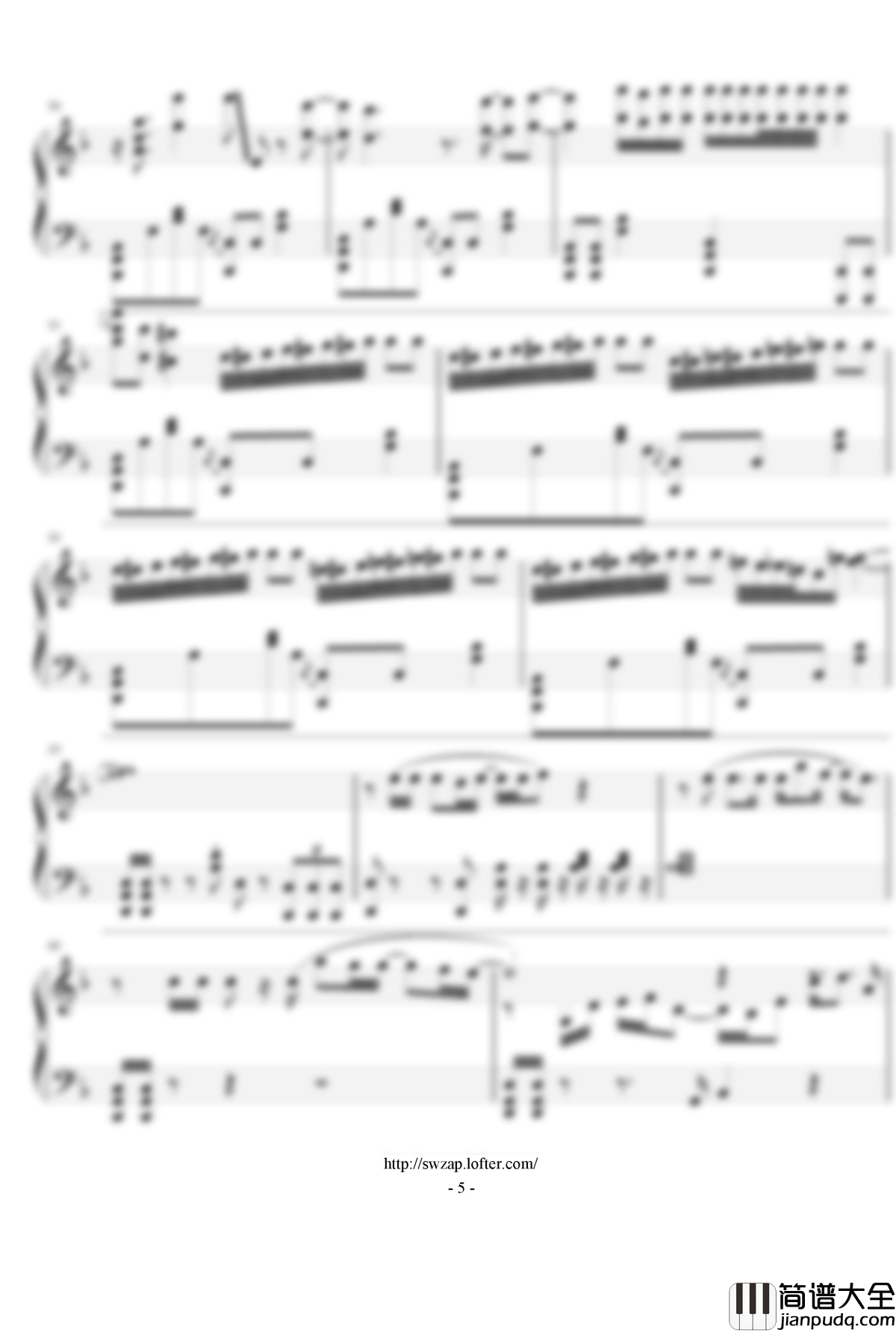 Signal钢琴谱__91Days_OP_北嶋徹_TK_from_凛として時雨__