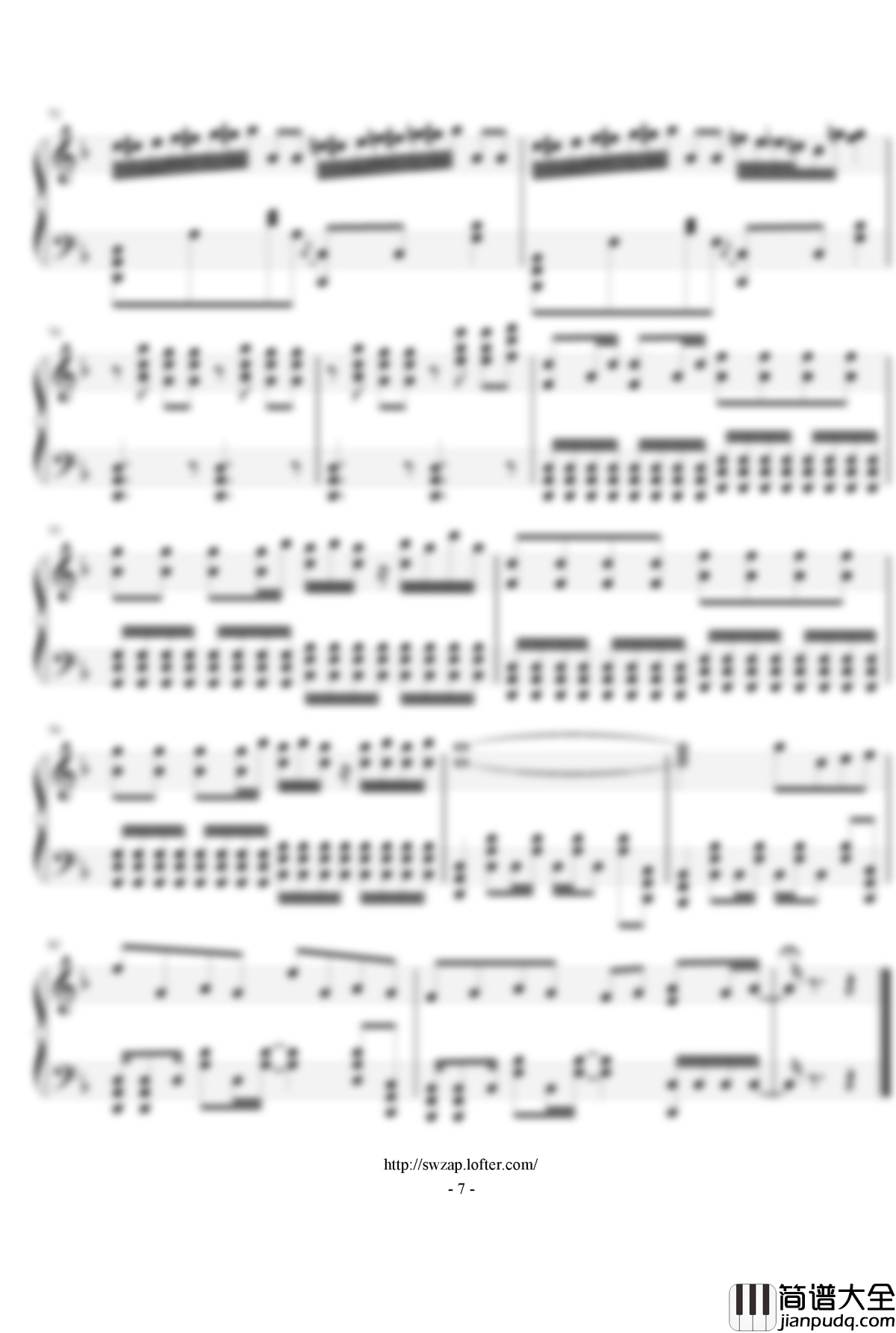 Signal钢琴谱__91Days_OP_北嶋徹_TK_from_凛として時雨__