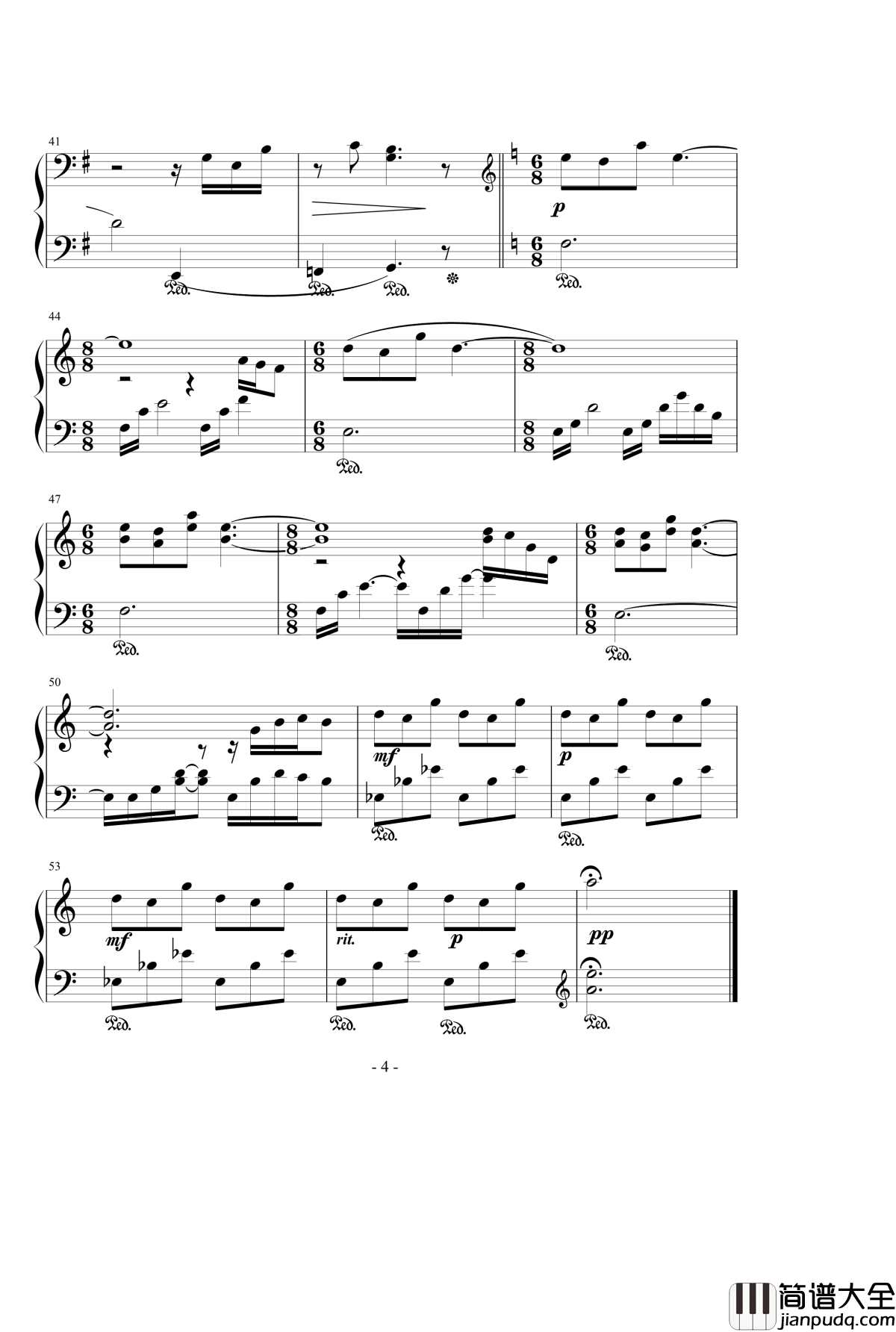 Hope钢琴谱_[智代afterー_～It’s_a_Wonderful_Life～]_麻枝准