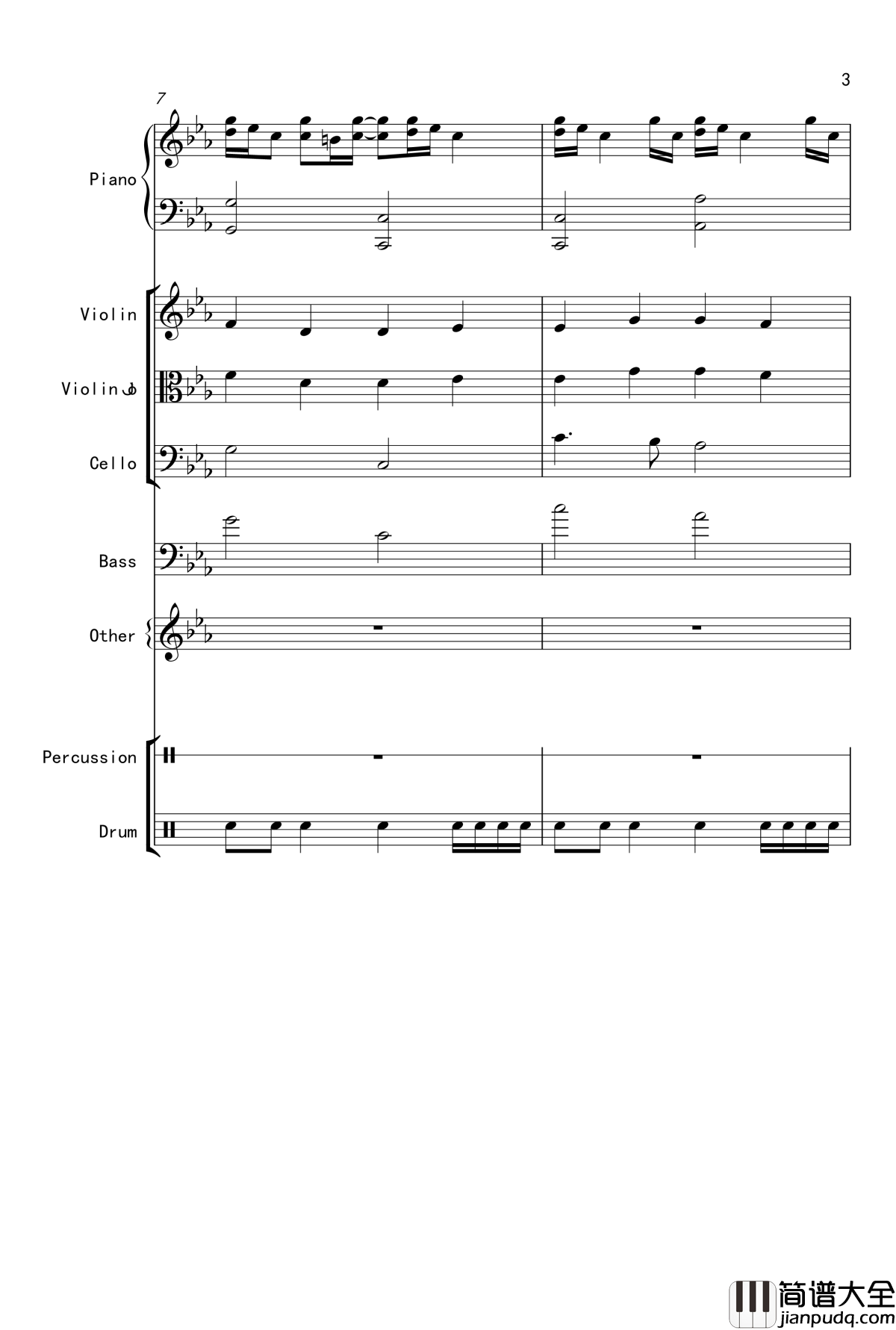 克罗地亚舞曲钢琴谱_Croatian_Rhapsody_马克西姆_Maksim·Mrvica