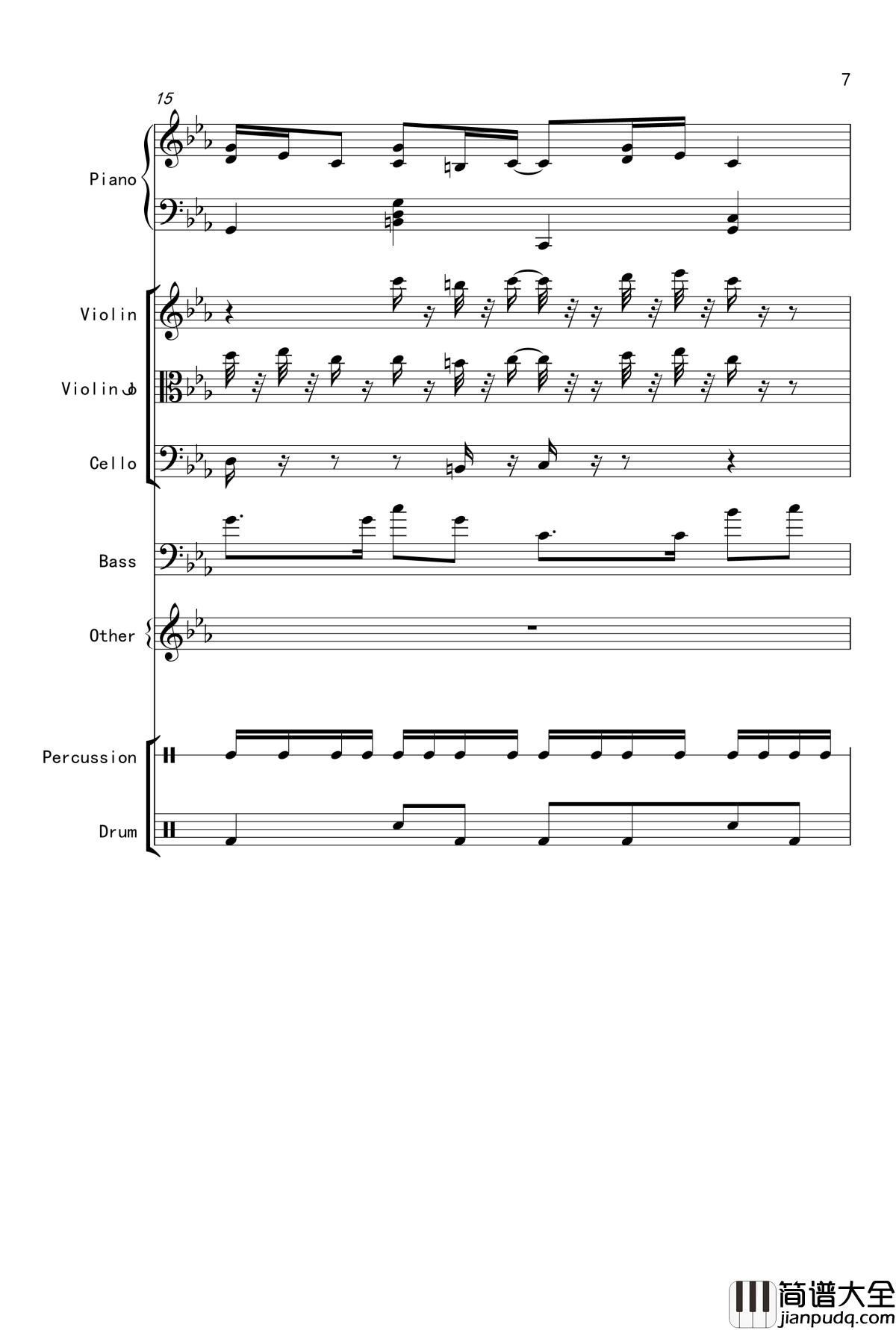 克罗地亚舞曲钢琴谱_Croatian_Rhapsody_马克西姆_Maksim·Mrvica