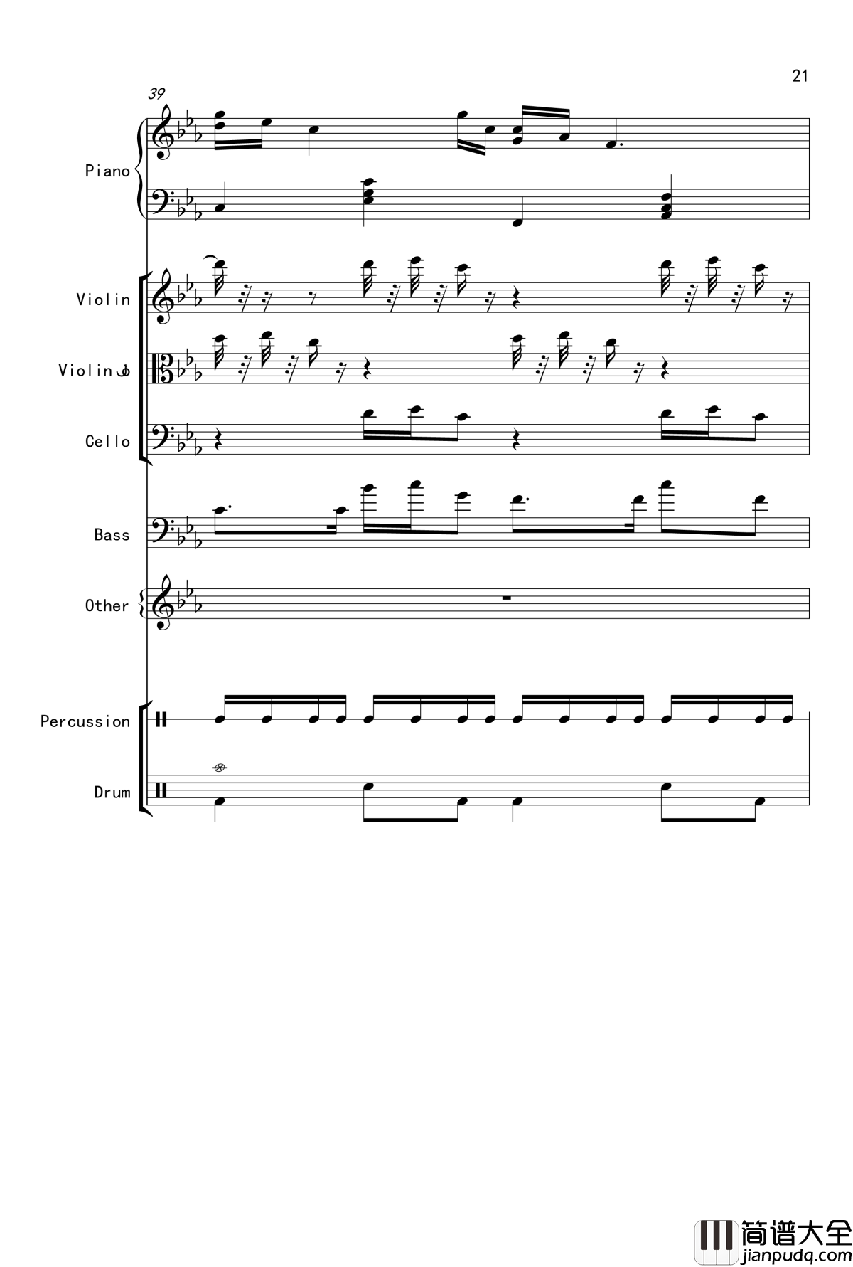 克罗地亚舞曲钢琴谱_Croatian_Rhapsody_马克西姆_Maksim·Mrvica