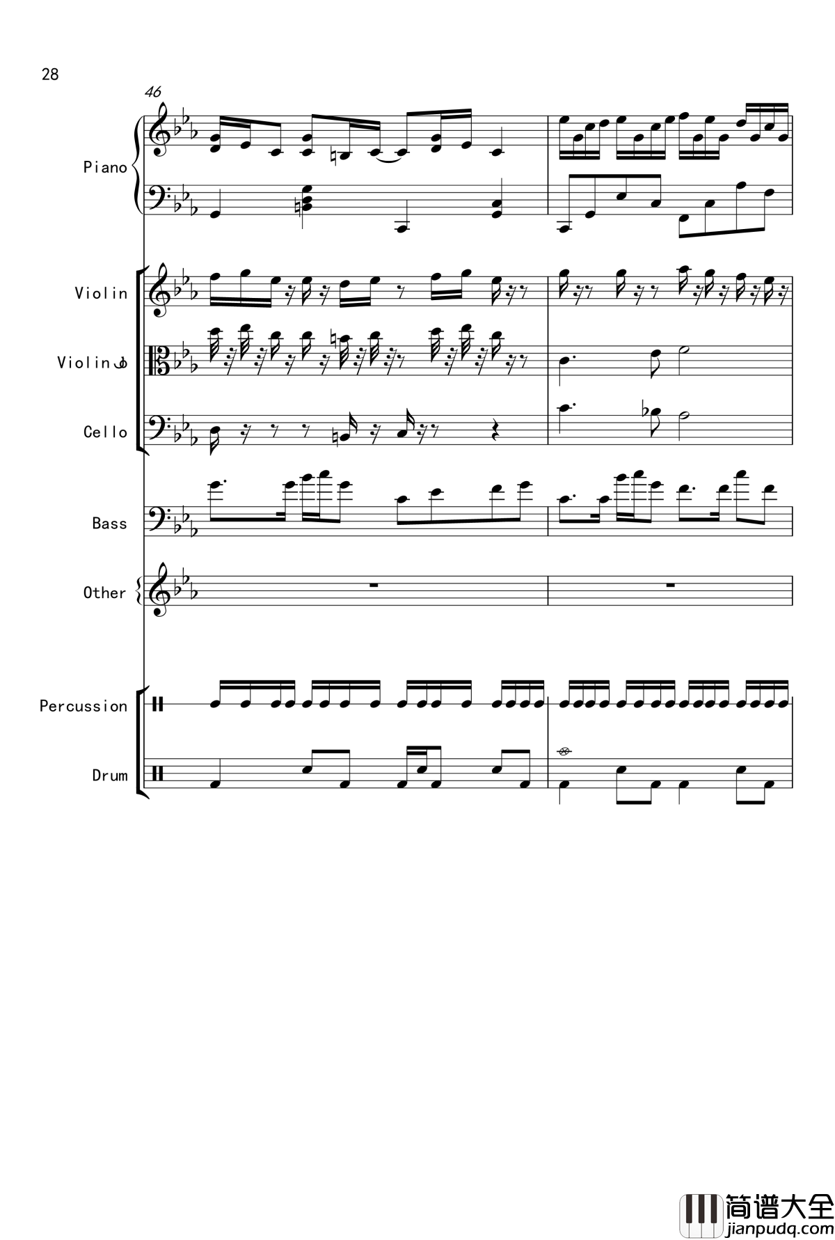 克罗地亚舞曲钢琴谱_Croatian_Rhapsody_马克西姆_Maksim·Mrvica