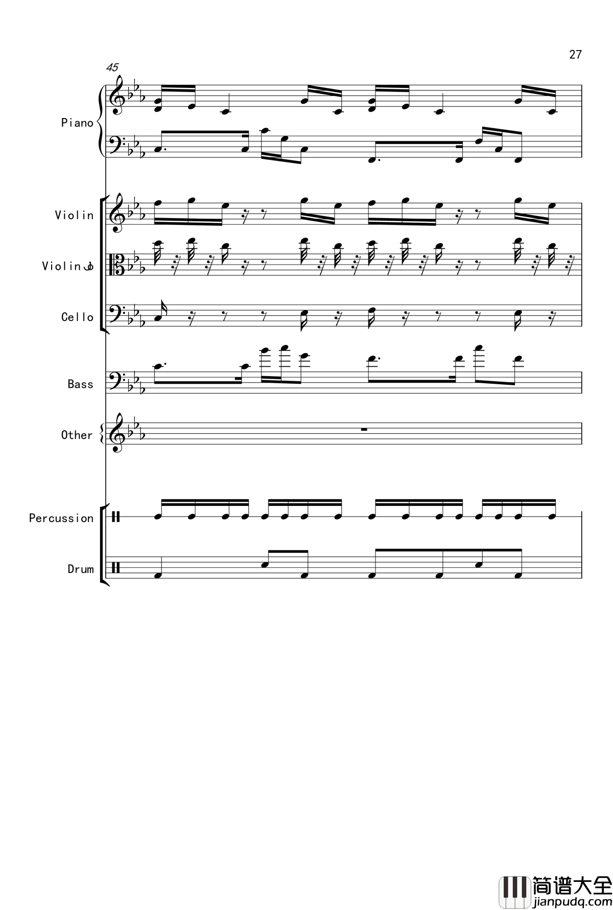 克罗地亚舞曲钢琴谱_Croatian_Rhapsody_马克西姆_Maksim·Mrvica