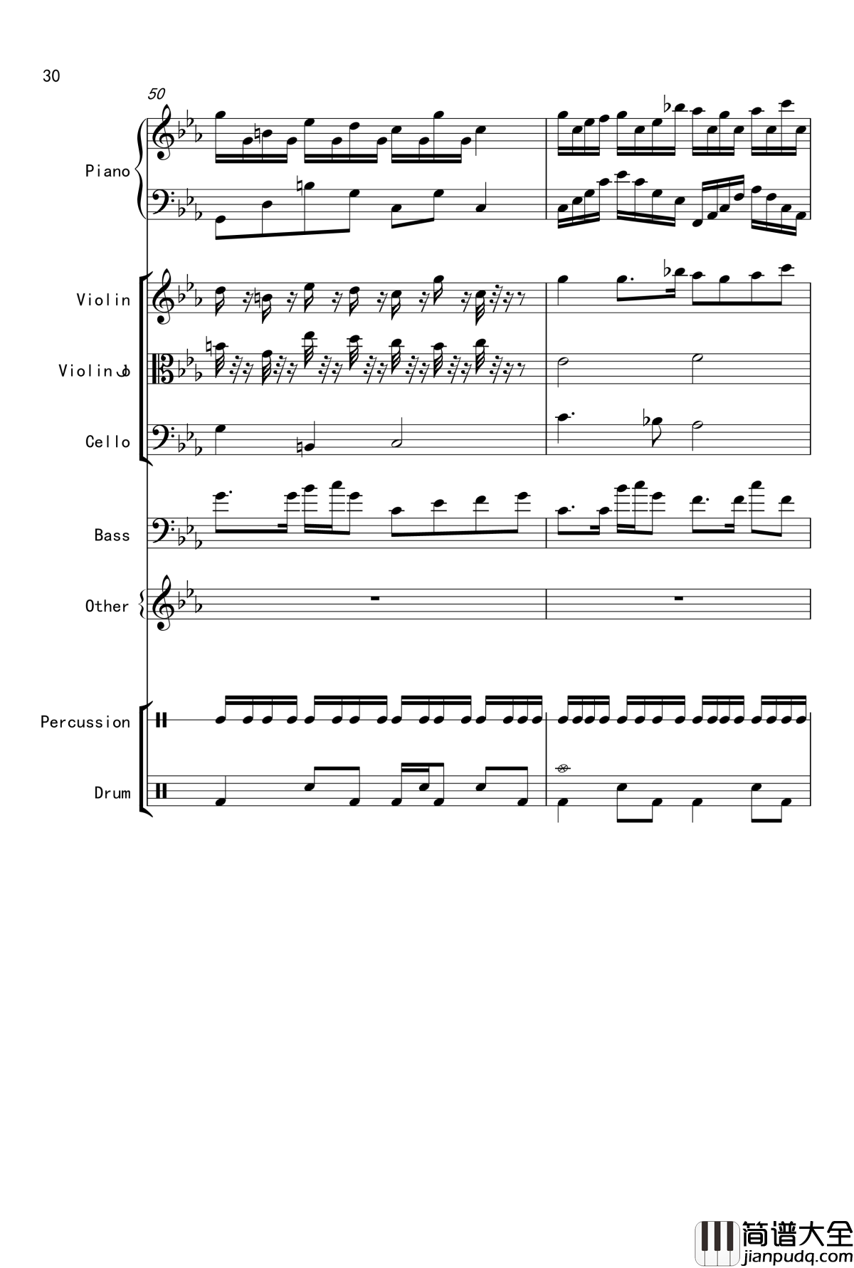 克罗地亚舞曲钢琴谱_Croatian_Rhapsody_马克西姆_Maksim·Mrvica