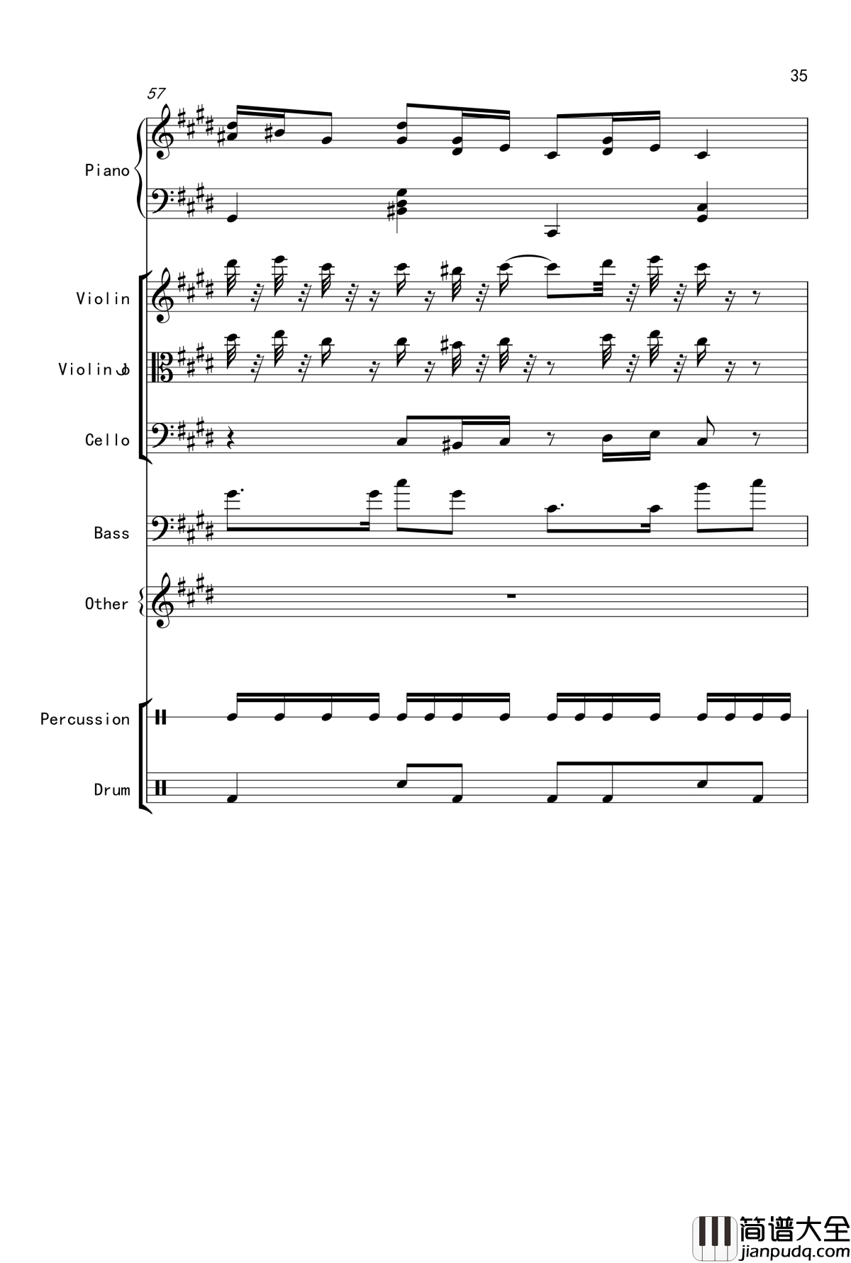 克罗地亚舞曲钢琴谱_Croatian_Rhapsody_马克西姆_Maksim·Mrvica