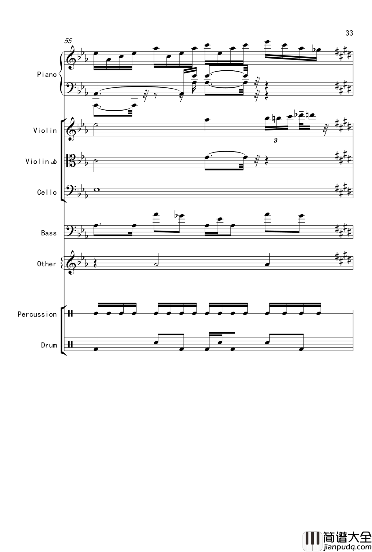 克罗地亚舞曲钢琴谱_Croatian_Rhapsody_马克西姆_Maksim·Mrvica