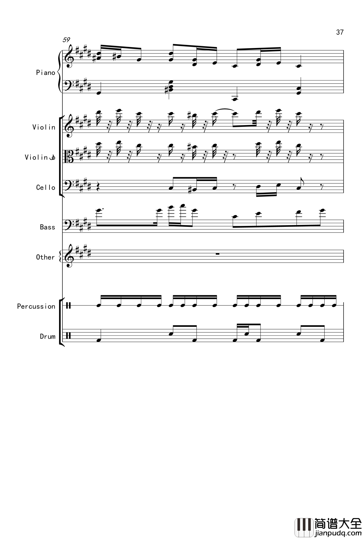 克罗地亚舞曲钢琴谱_Croatian_Rhapsody_马克西姆_Maksim·Mrvica