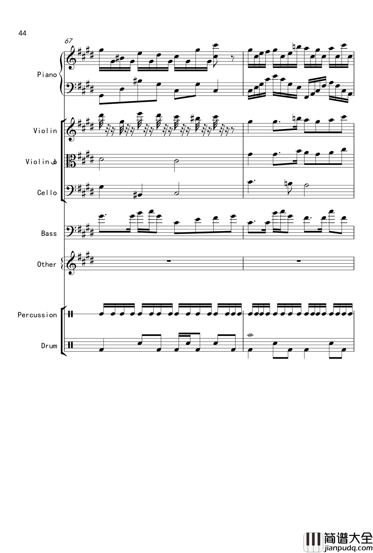 克罗地亚舞曲钢琴谱_Croatian_Rhapsody_马克西姆_Maksim·Mrvica