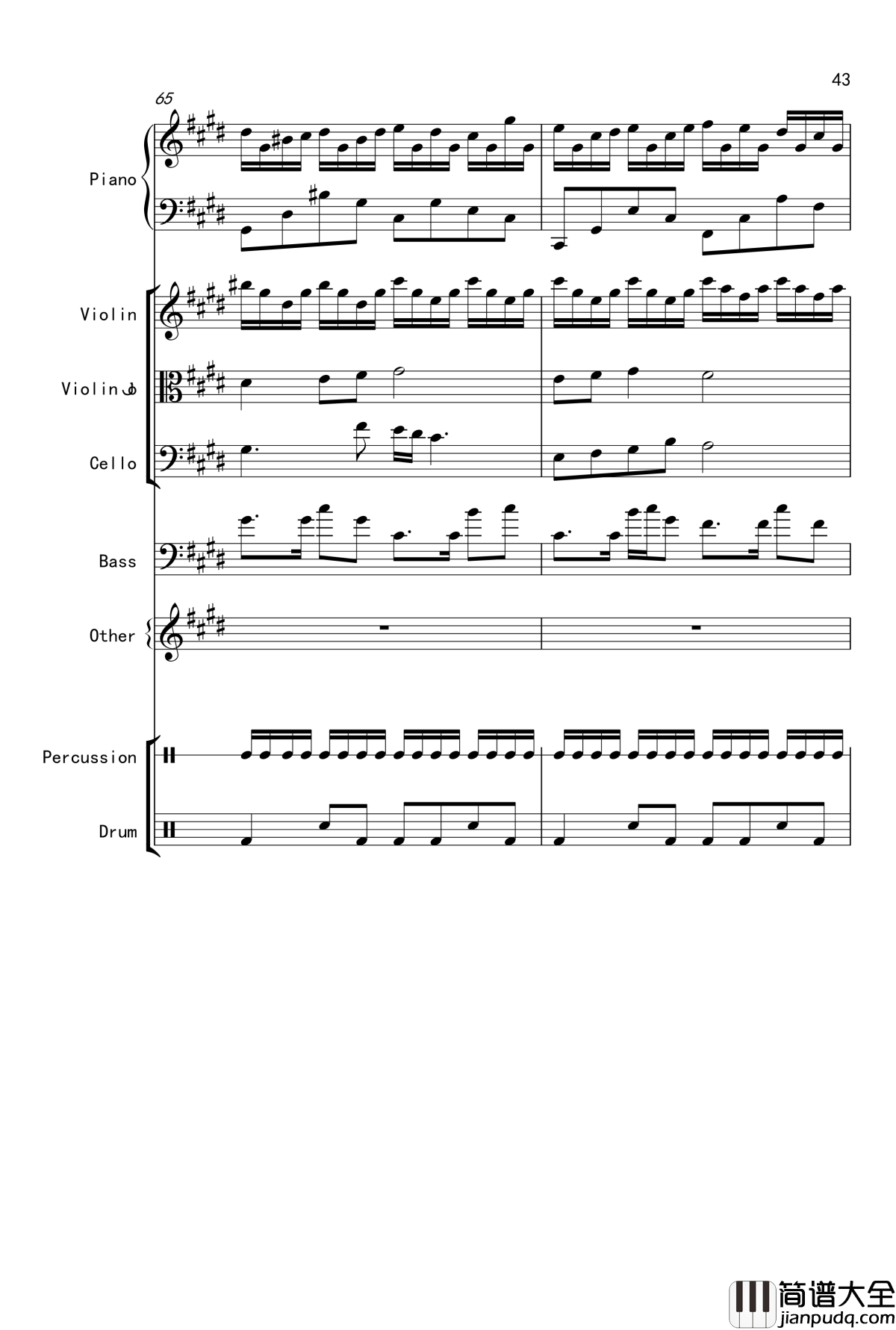 克罗地亚舞曲钢琴谱_Croatian_Rhapsody_马克西姆_Maksim·Mrvica