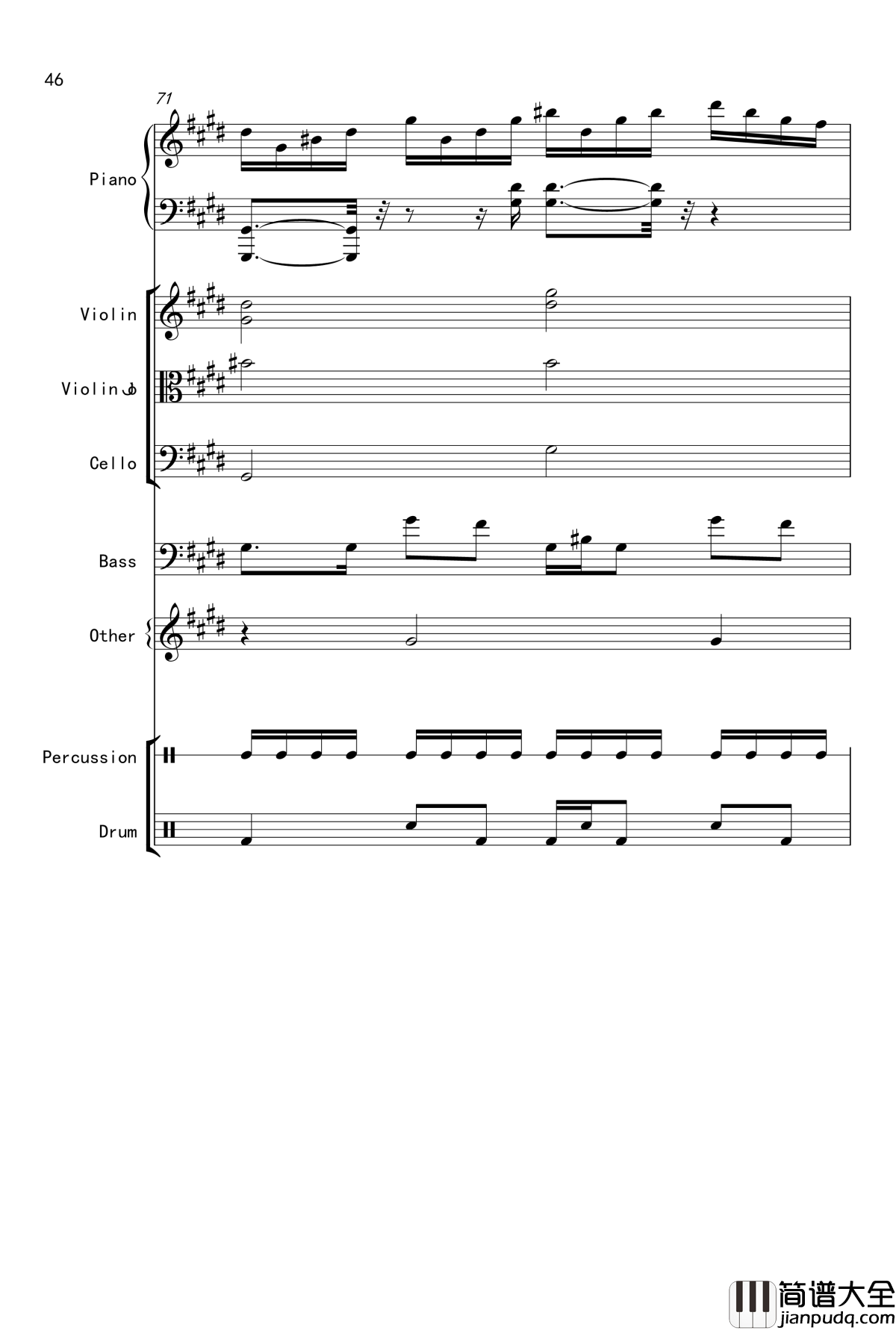 克罗地亚舞曲钢琴谱_Croatian_Rhapsody_马克西姆_Maksim·Mrvica