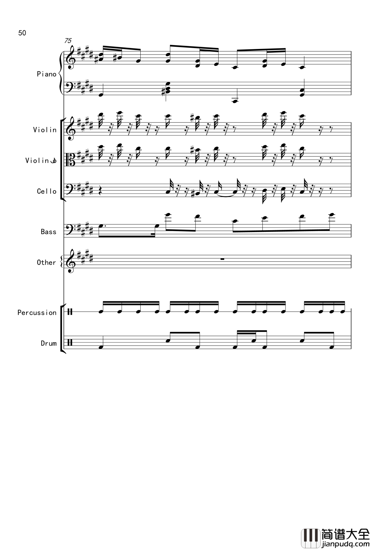 克罗地亚舞曲钢琴谱_Croatian_Rhapsody_马克西姆_Maksim·Mrvica