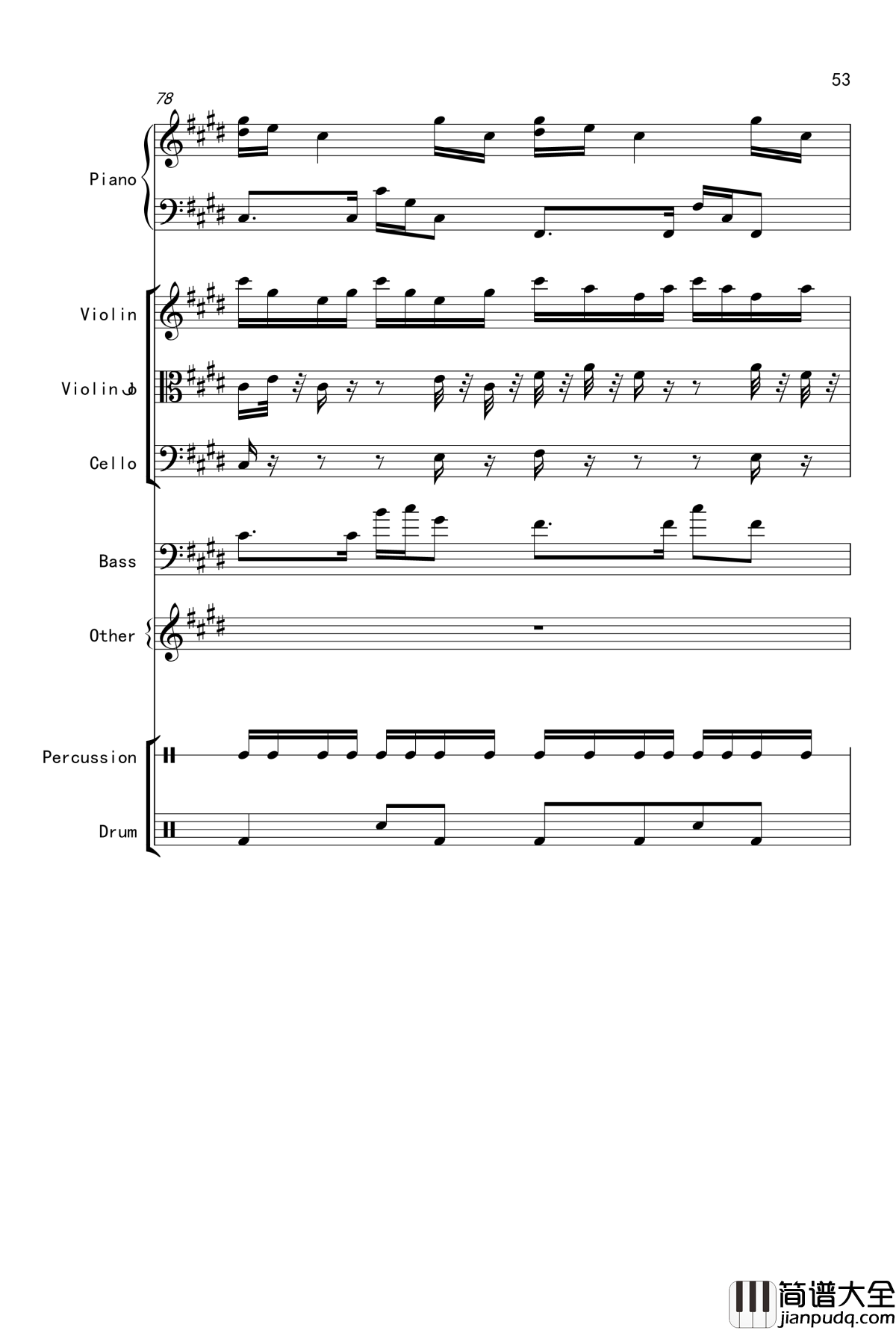 克罗地亚舞曲钢琴谱_Croatian_Rhapsody_马克西姆_Maksim·Mrvica