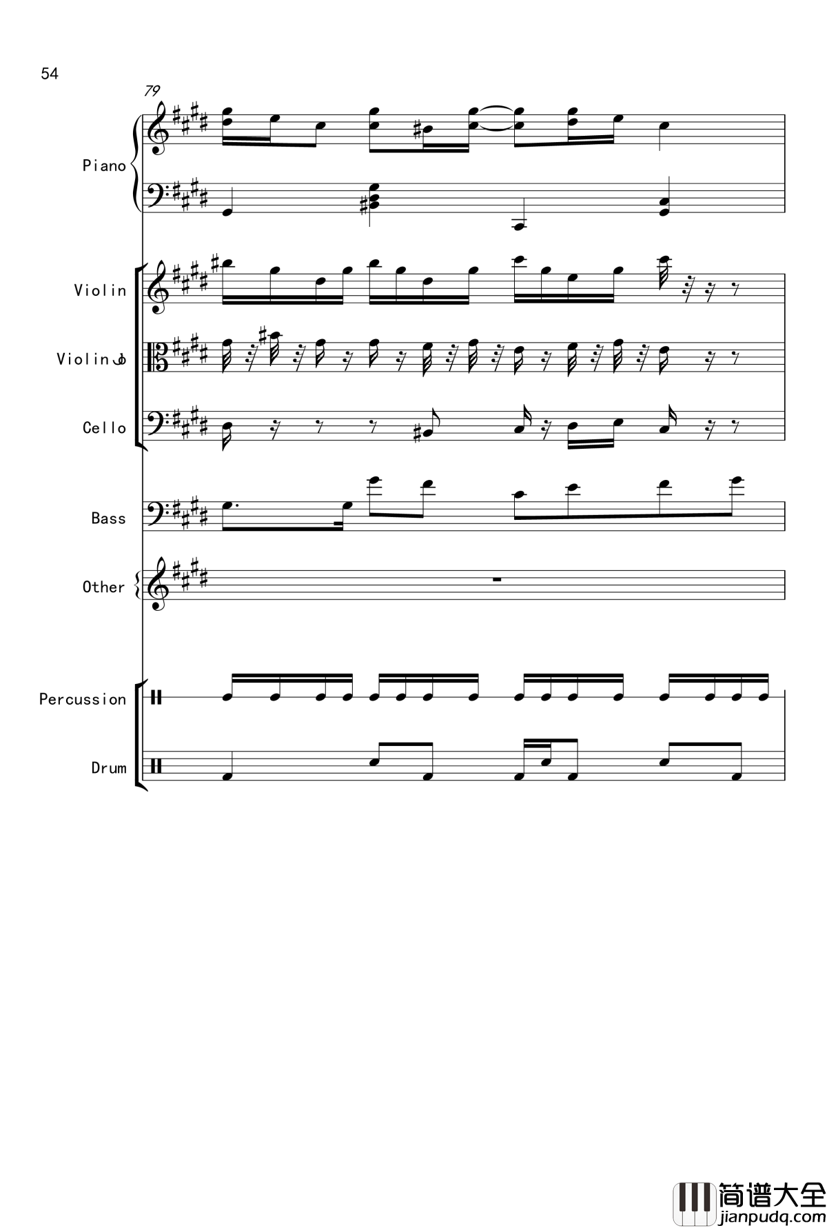 克罗地亚舞曲钢琴谱_Croatian_Rhapsody_马克西姆_Maksim·Mrvica