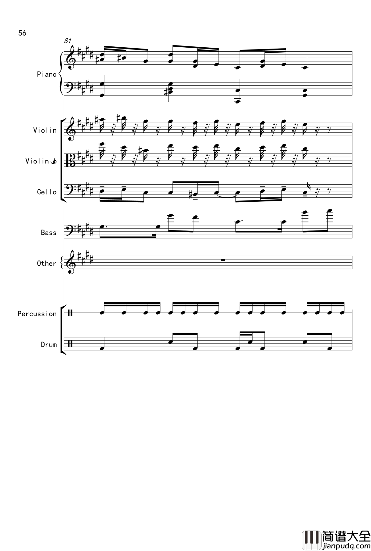 克罗地亚舞曲钢琴谱_Croatian_Rhapsody_马克西姆_Maksim·Mrvica