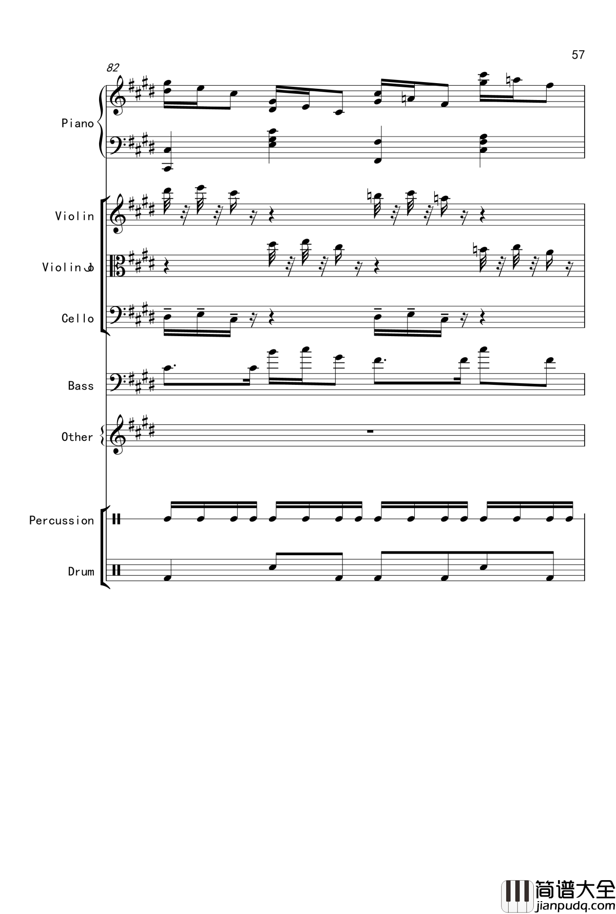 克罗地亚舞曲钢琴谱_Croatian_Rhapsody_马克西姆_Maksim·Mrvica