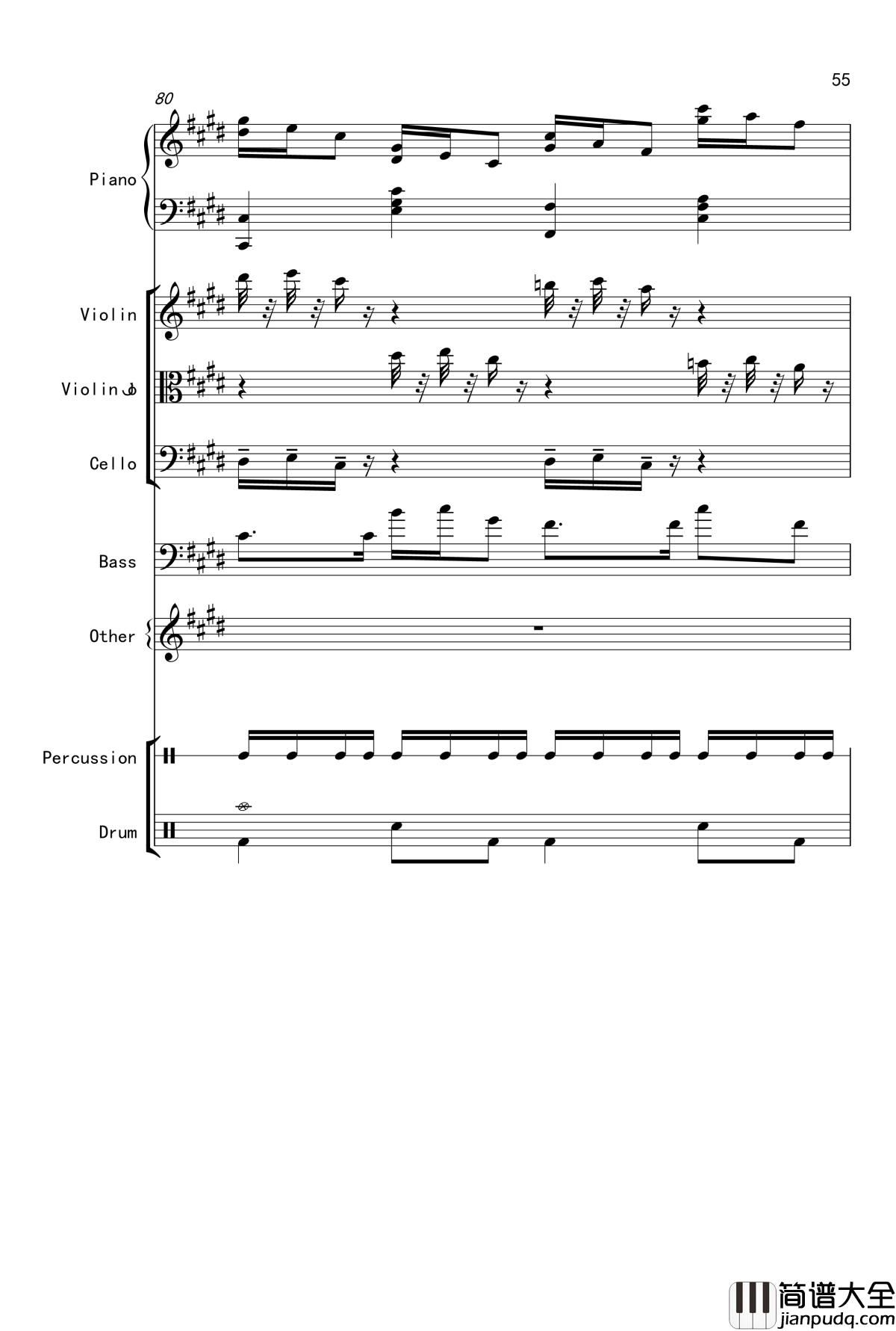 克罗地亚舞曲钢琴谱_Croatian_Rhapsody_马克西姆_Maksim·Mrvica