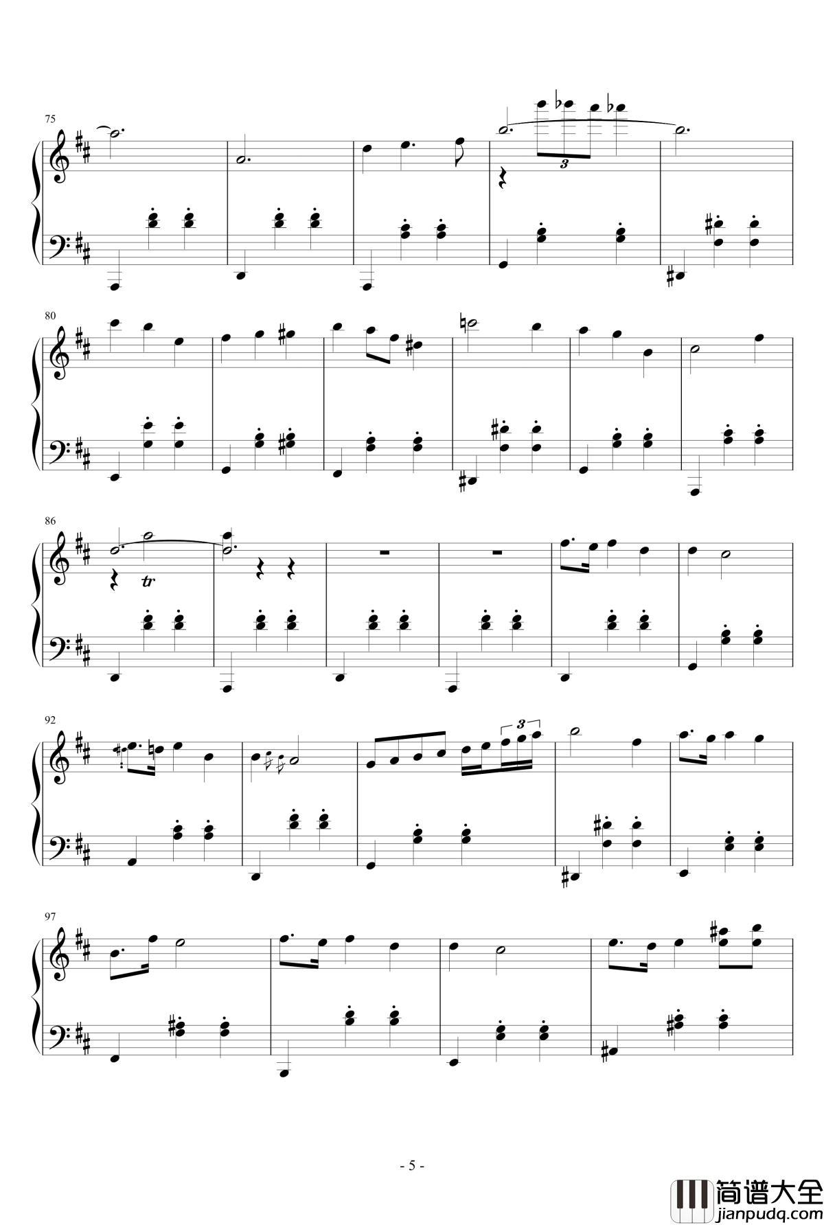 五场景钢琴谱_wudildy