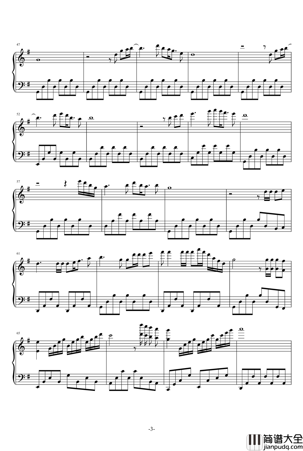 Piano_on_the_beach钢琴谱_Chamras_Saewataporn