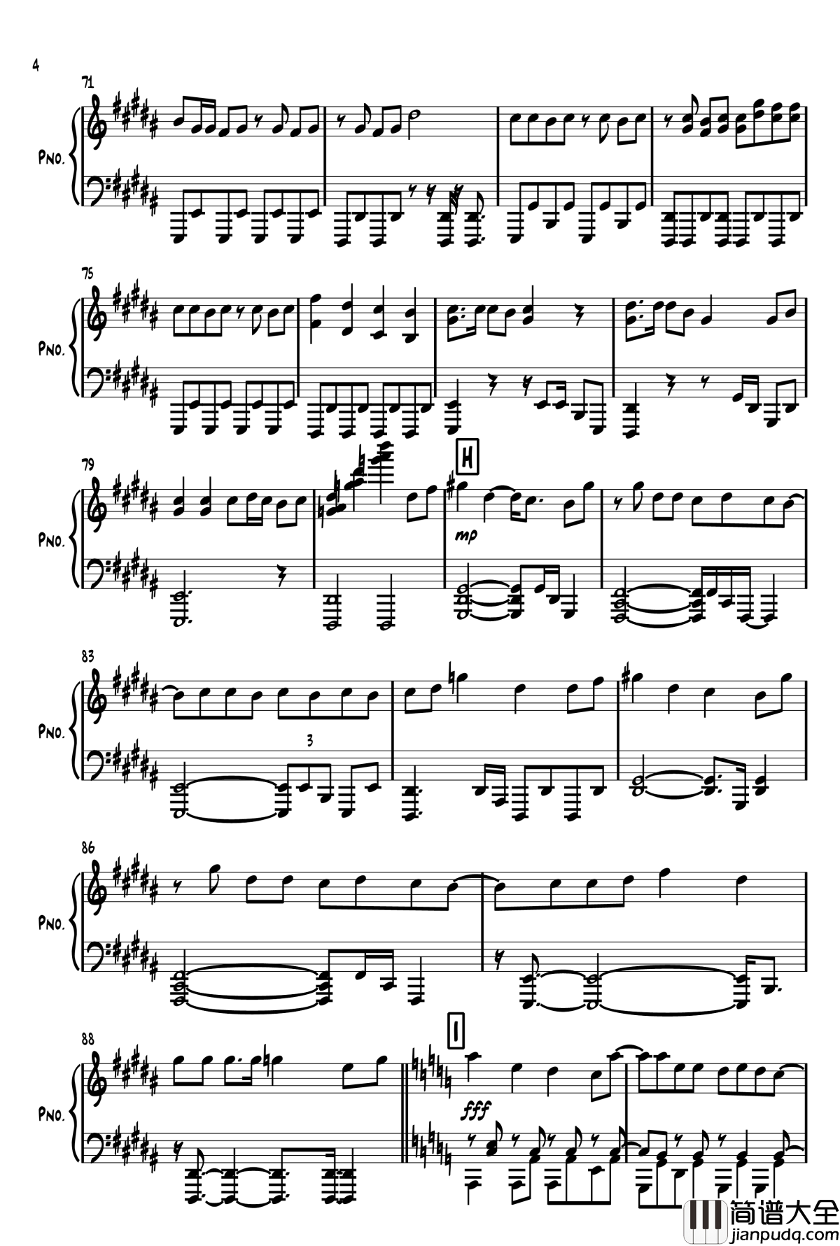 太陽系デスコ钢琴谱_初音未来