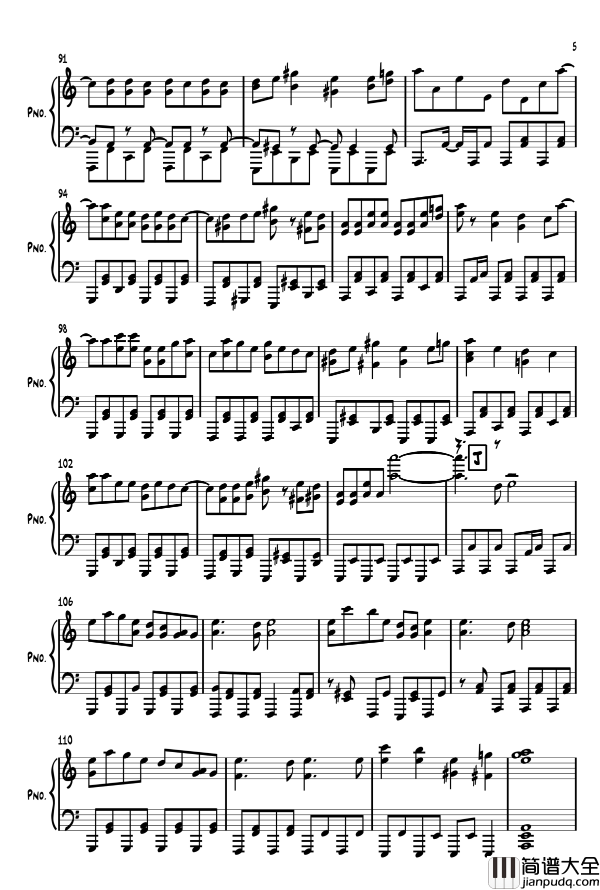 太陽系デスコ钢琴谱_初音未来