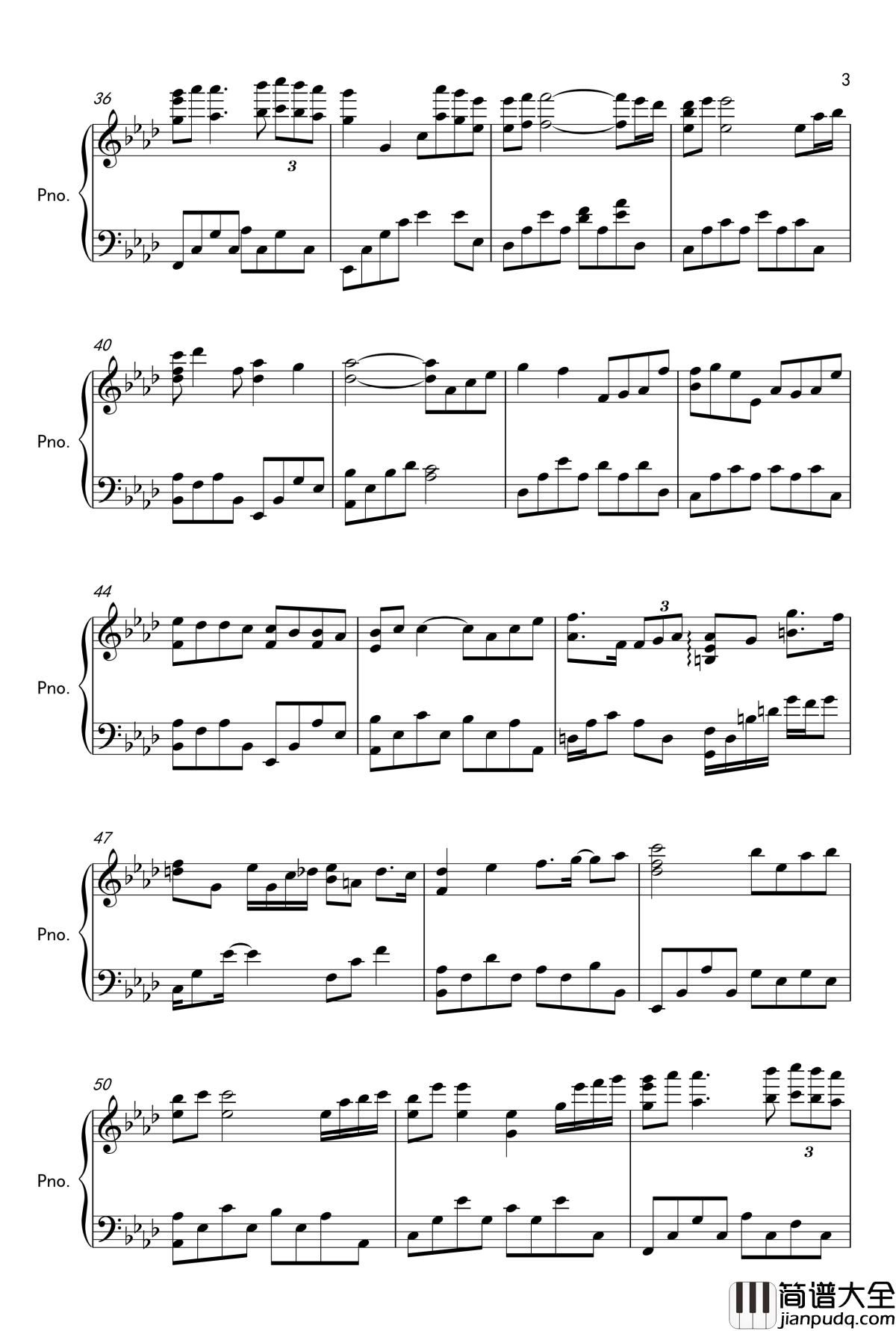 kiss_the_rain原声版2钢琴谱_Yiruma