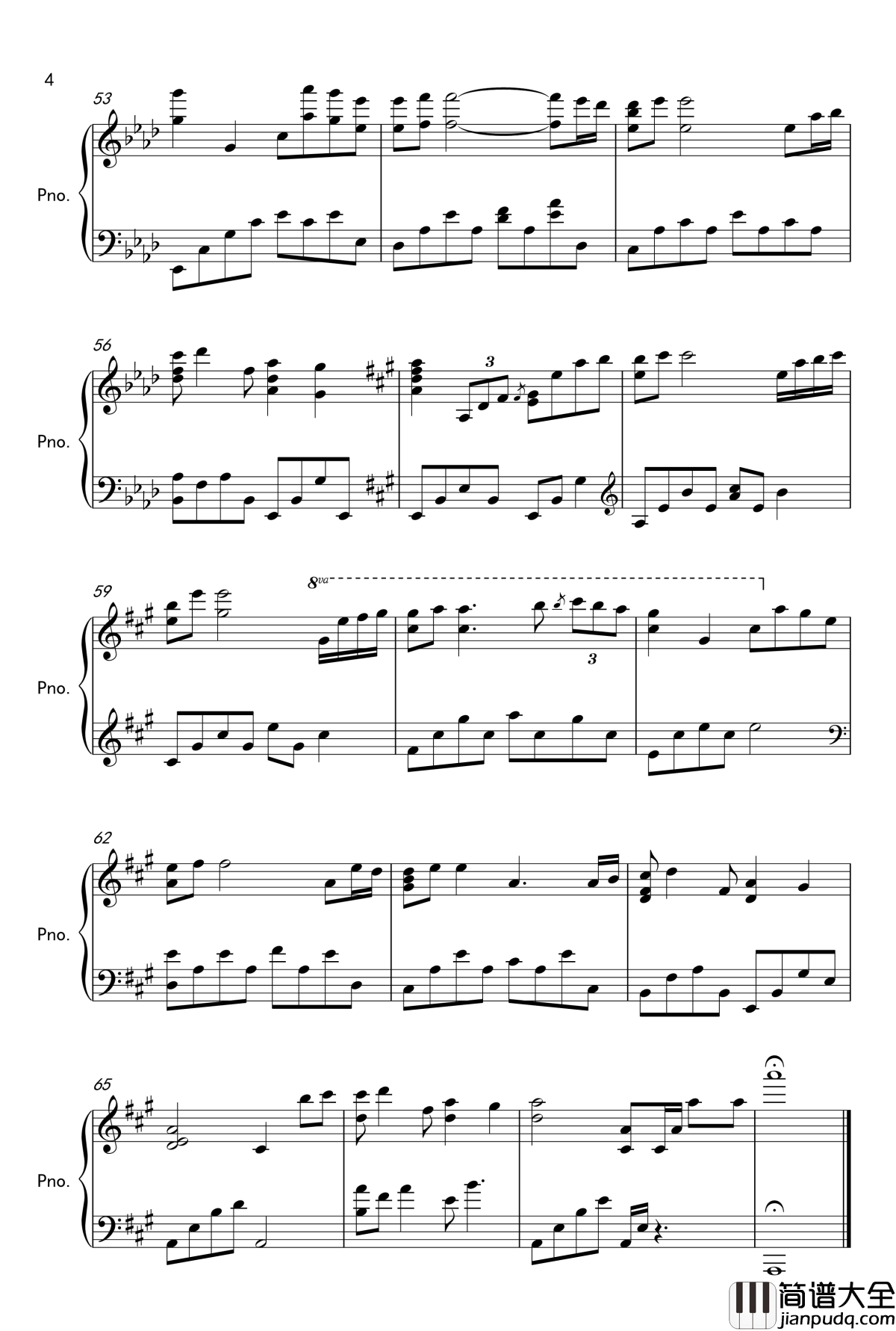 kiss_the_rain原声版2钢琴谱_Yiruma