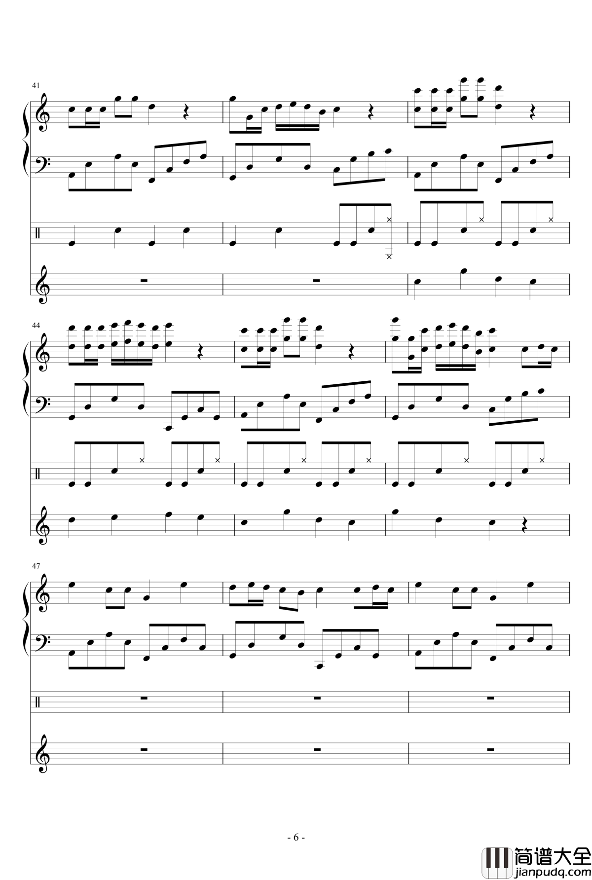 漂流瓶子钢琴谱_smile丶轩