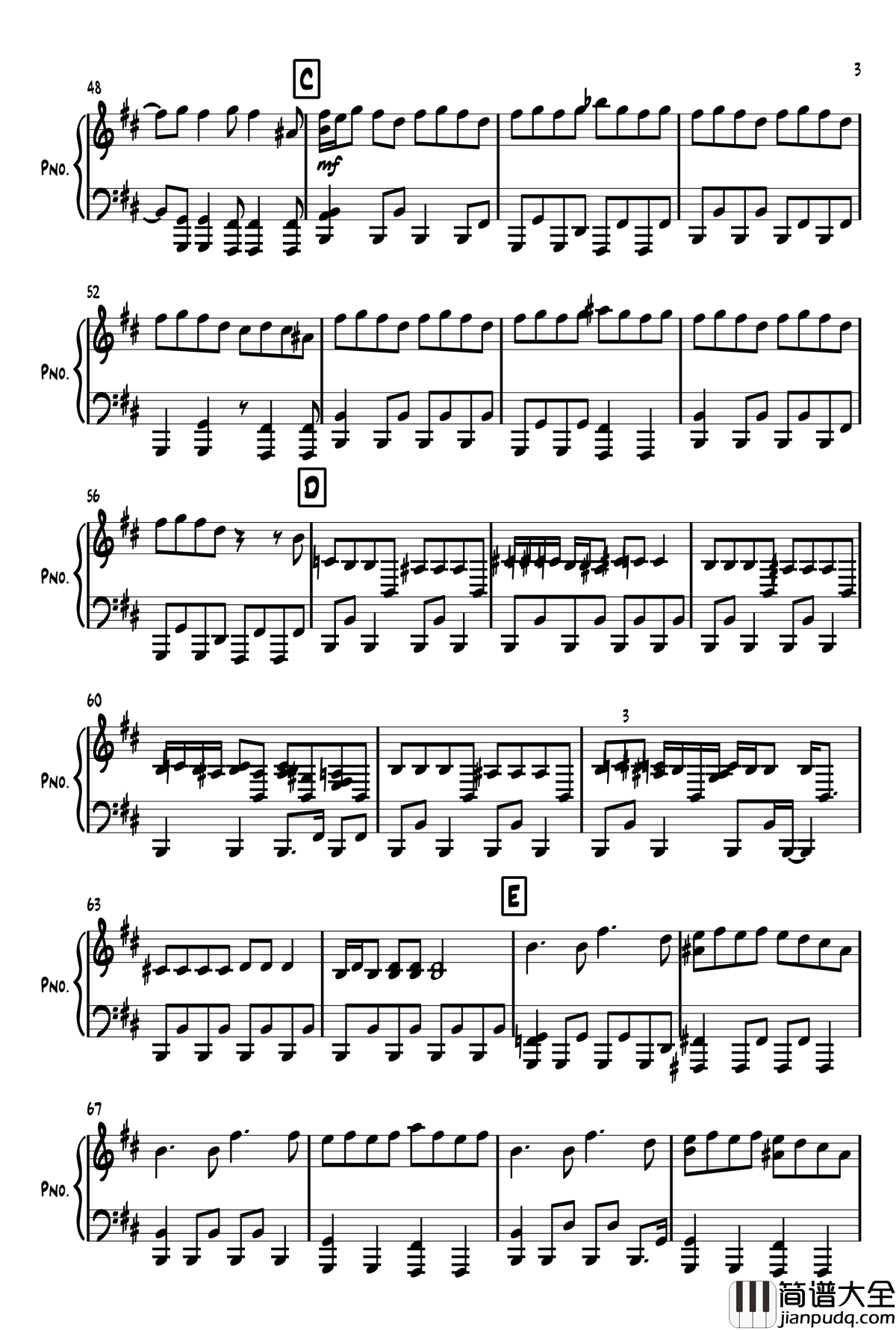 エイリアン　エイリアン钢琴谱_Alien_Alien_初音ミク