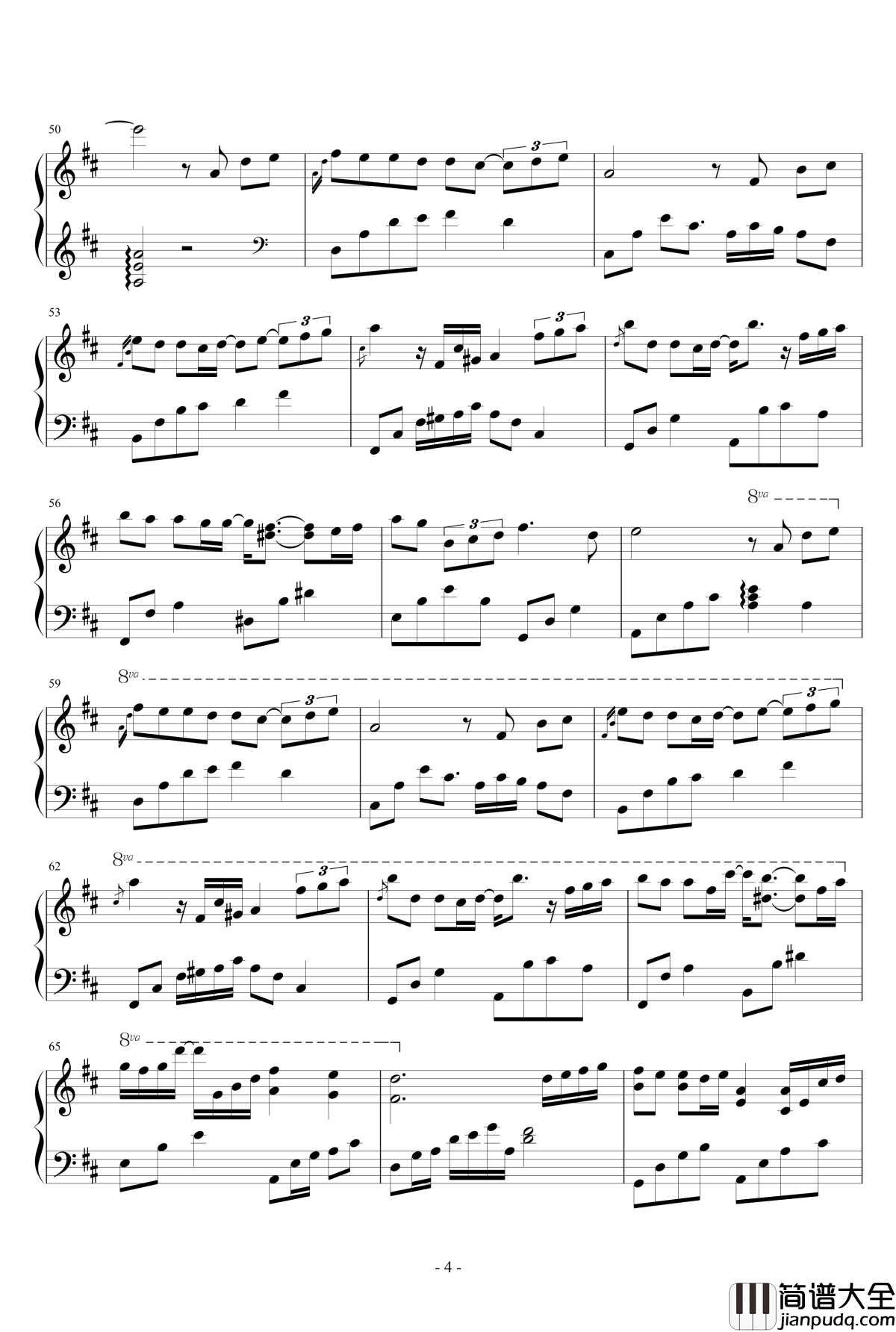 繁......钢琴谱_Dollman