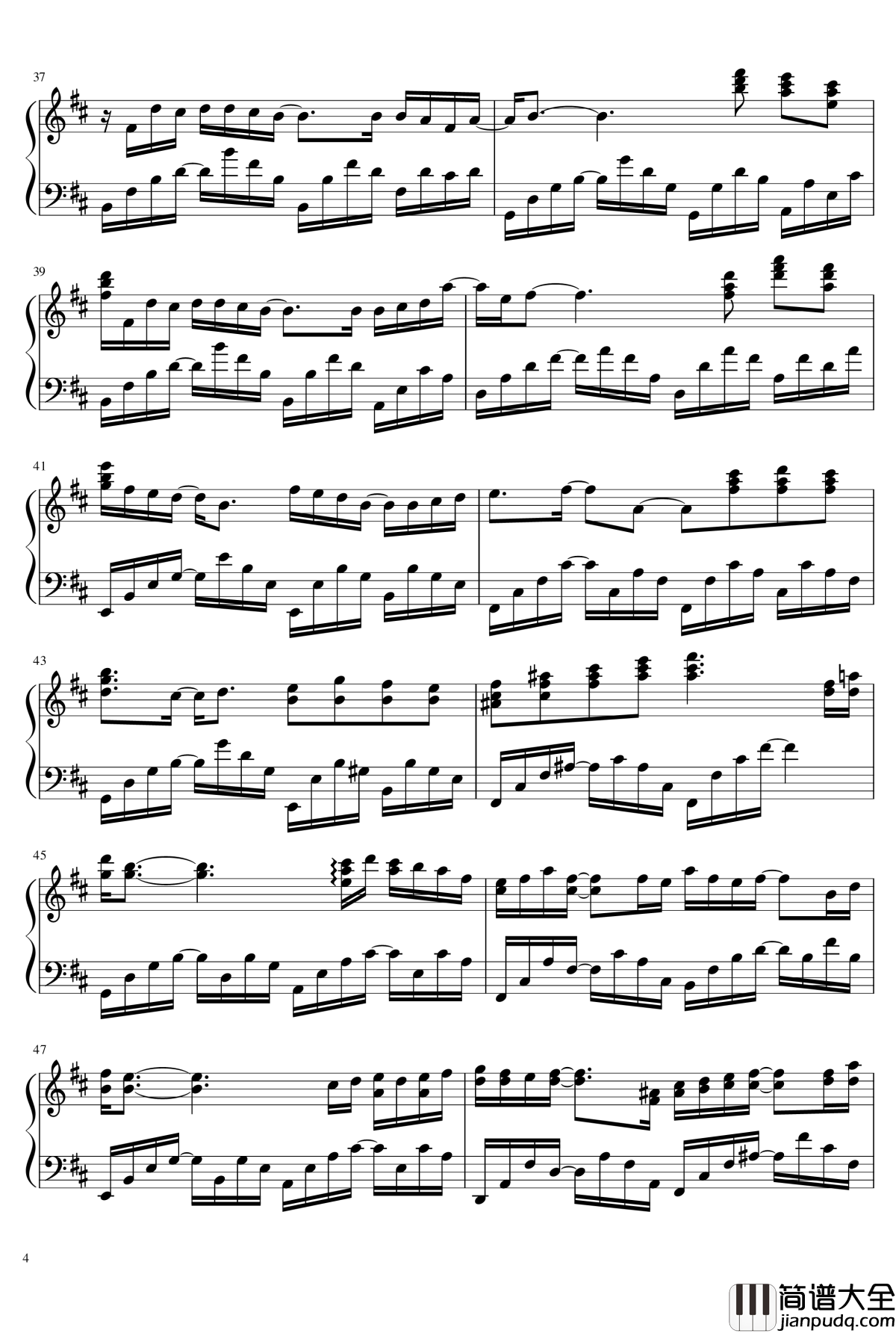 雨花_Rain_Flower钢琴谱_心华_回廊音乐