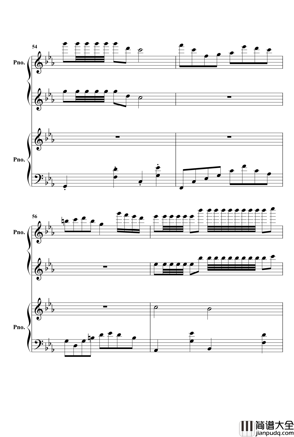 欢沁钢琴谱_两架钢琴_林海