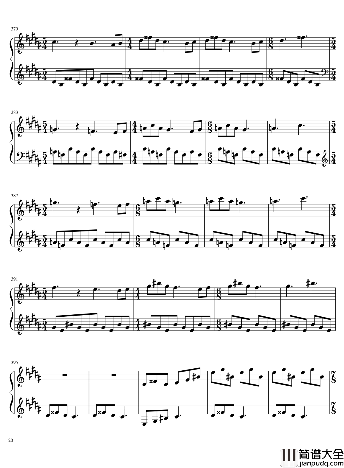 口袋妖怪初代全BGM串烧钢琴谱