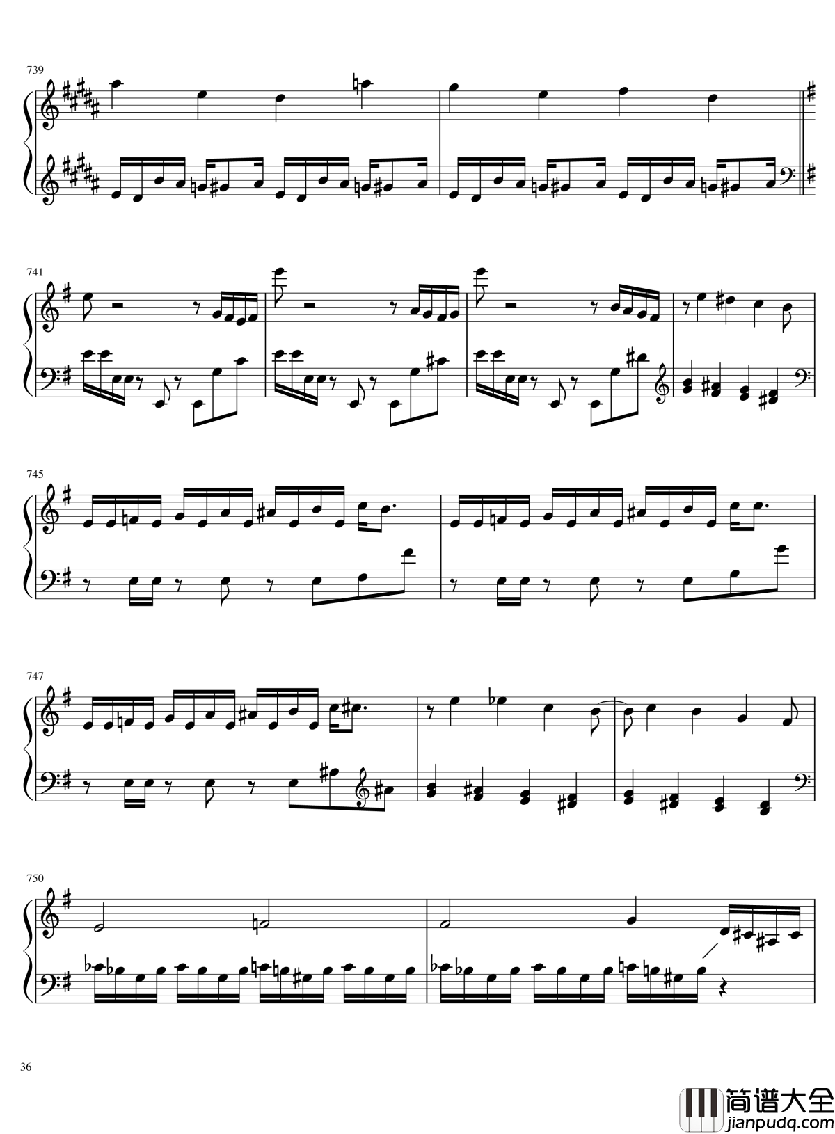 口袋妖怪初代全BGM串烧钢琴谱