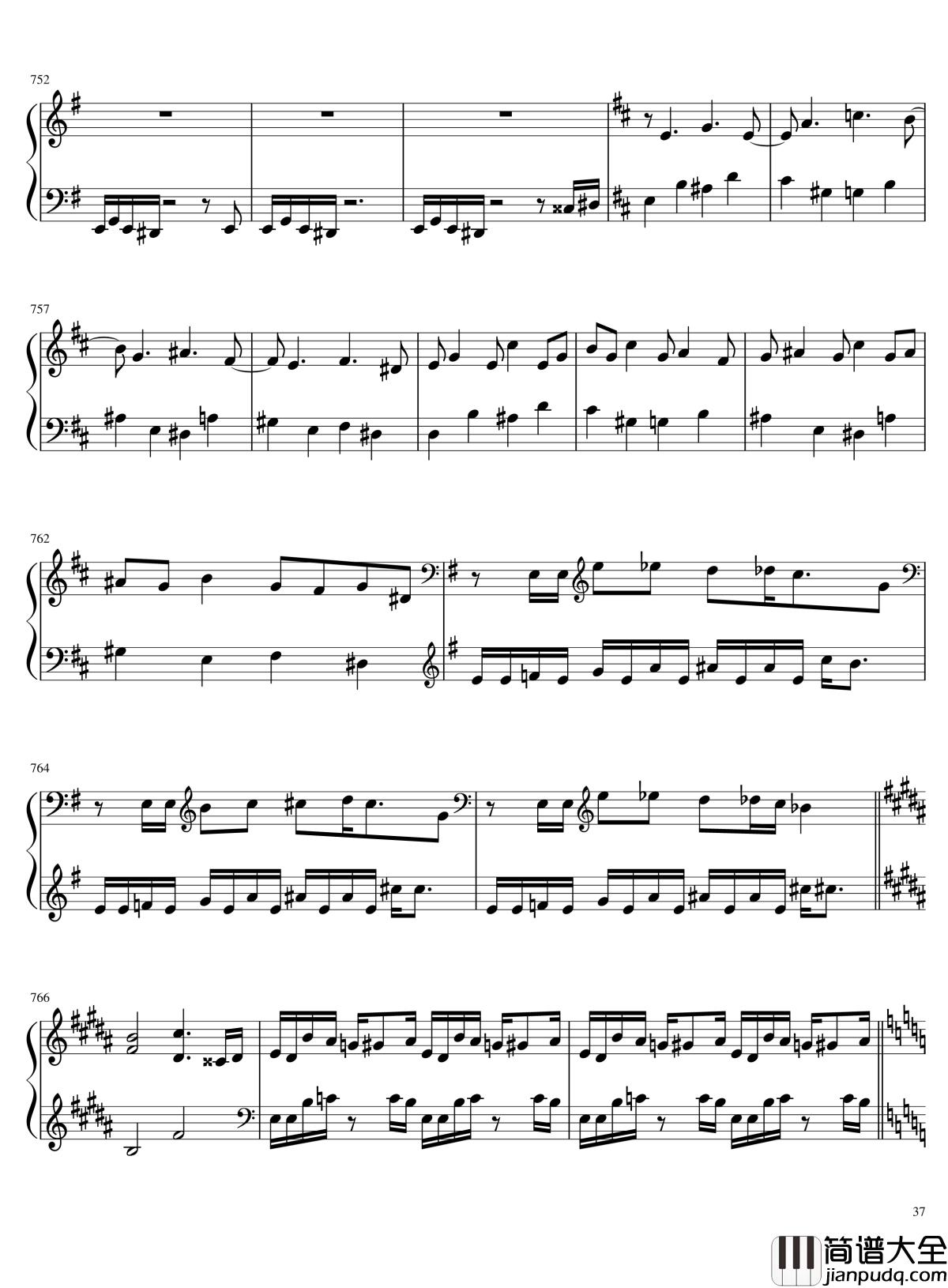 口袋妖怪初代全BGM串烧钢琴谱