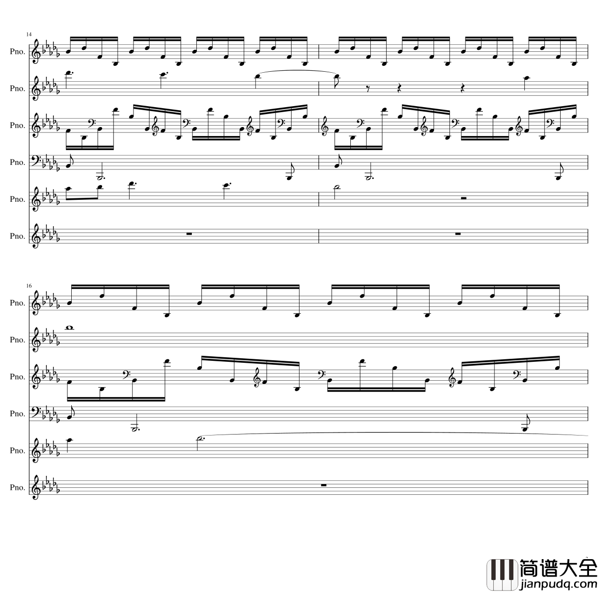 两小时挑战钢琴谱__黑化