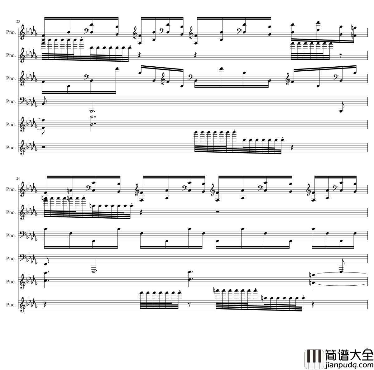 两小时挑战钢琴谱__黑化