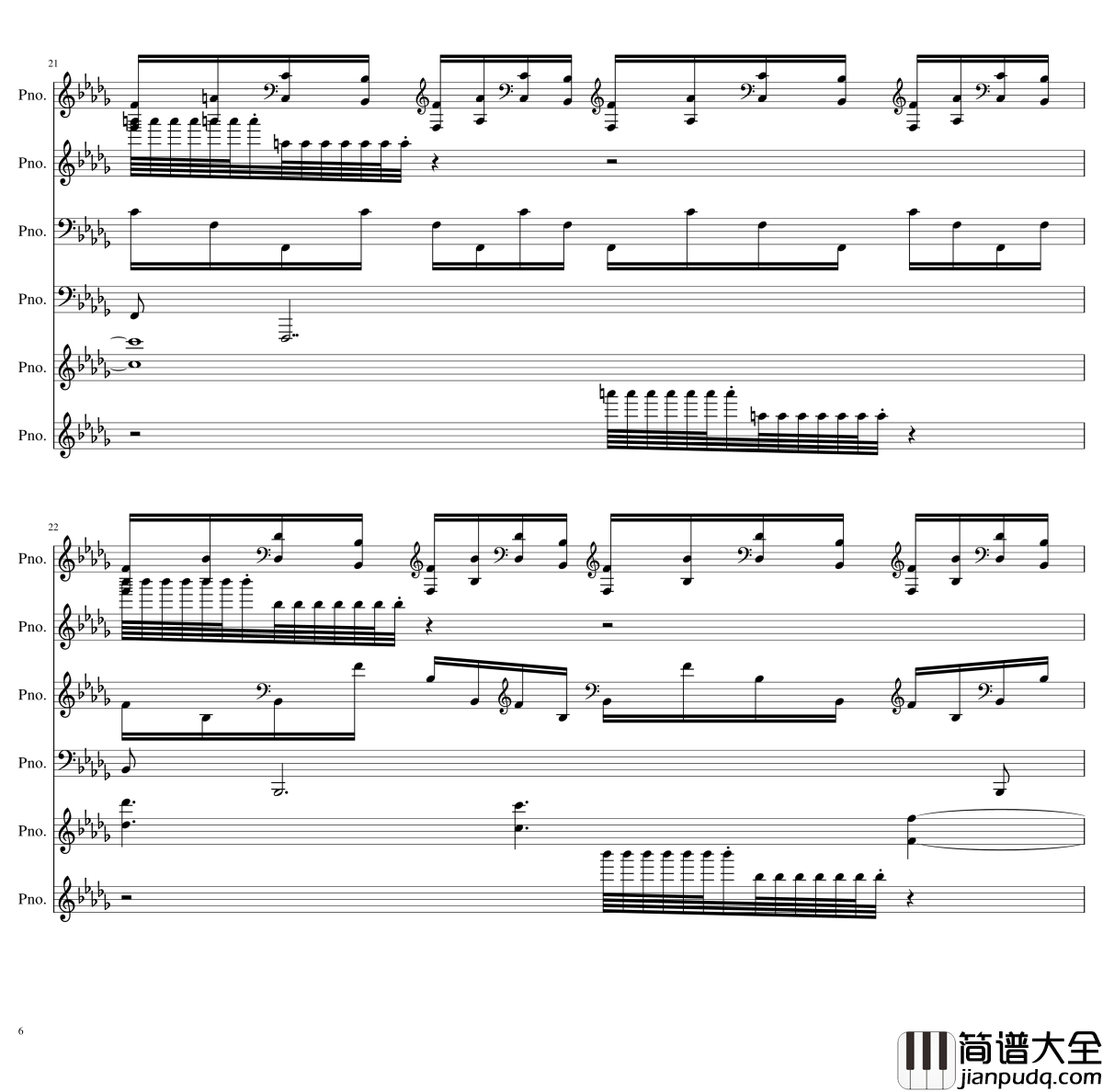 两小时挑战钢琴谱__黑化