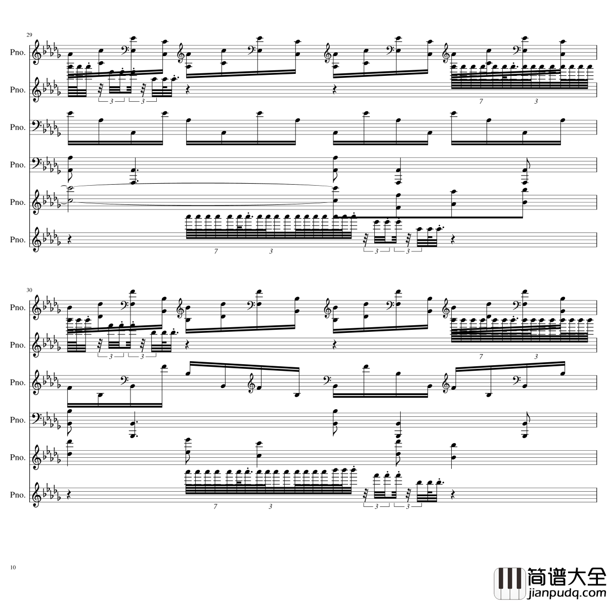 两小时挑战钢琴谱__黑化