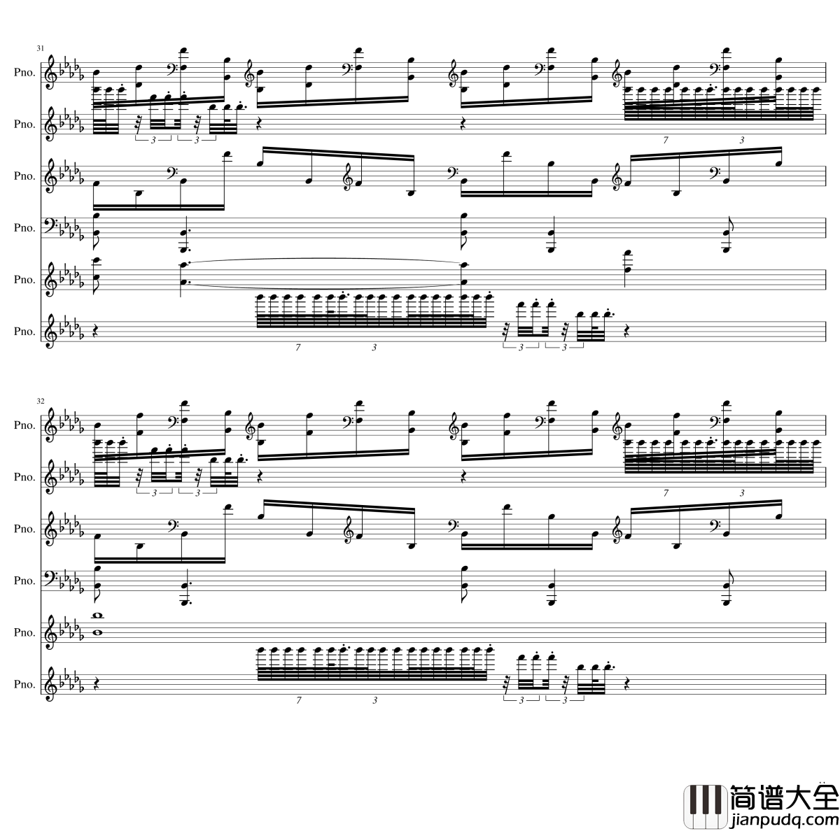 两小时挑战钢琴谱__黑化