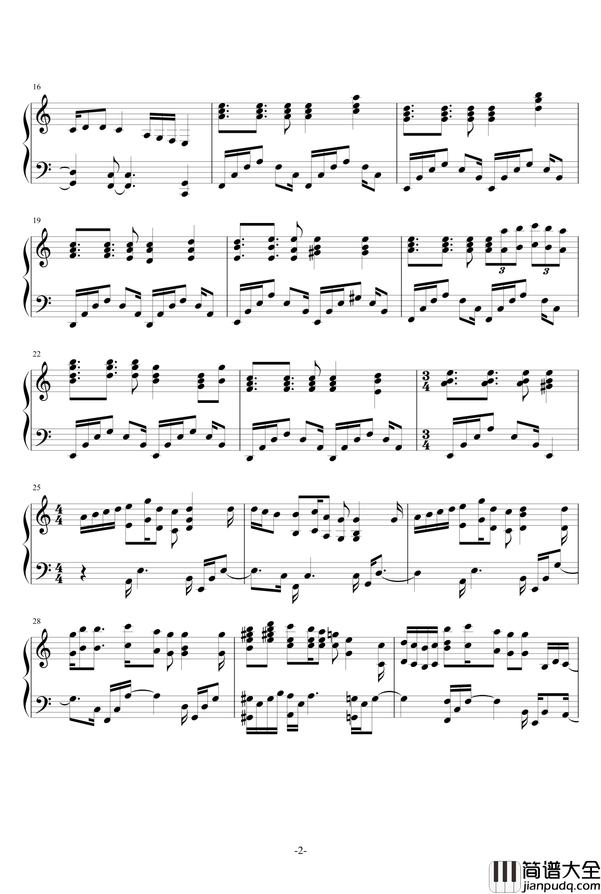 ソリテュード钢琴谱_孤寂_甘城光辉游乐园OST