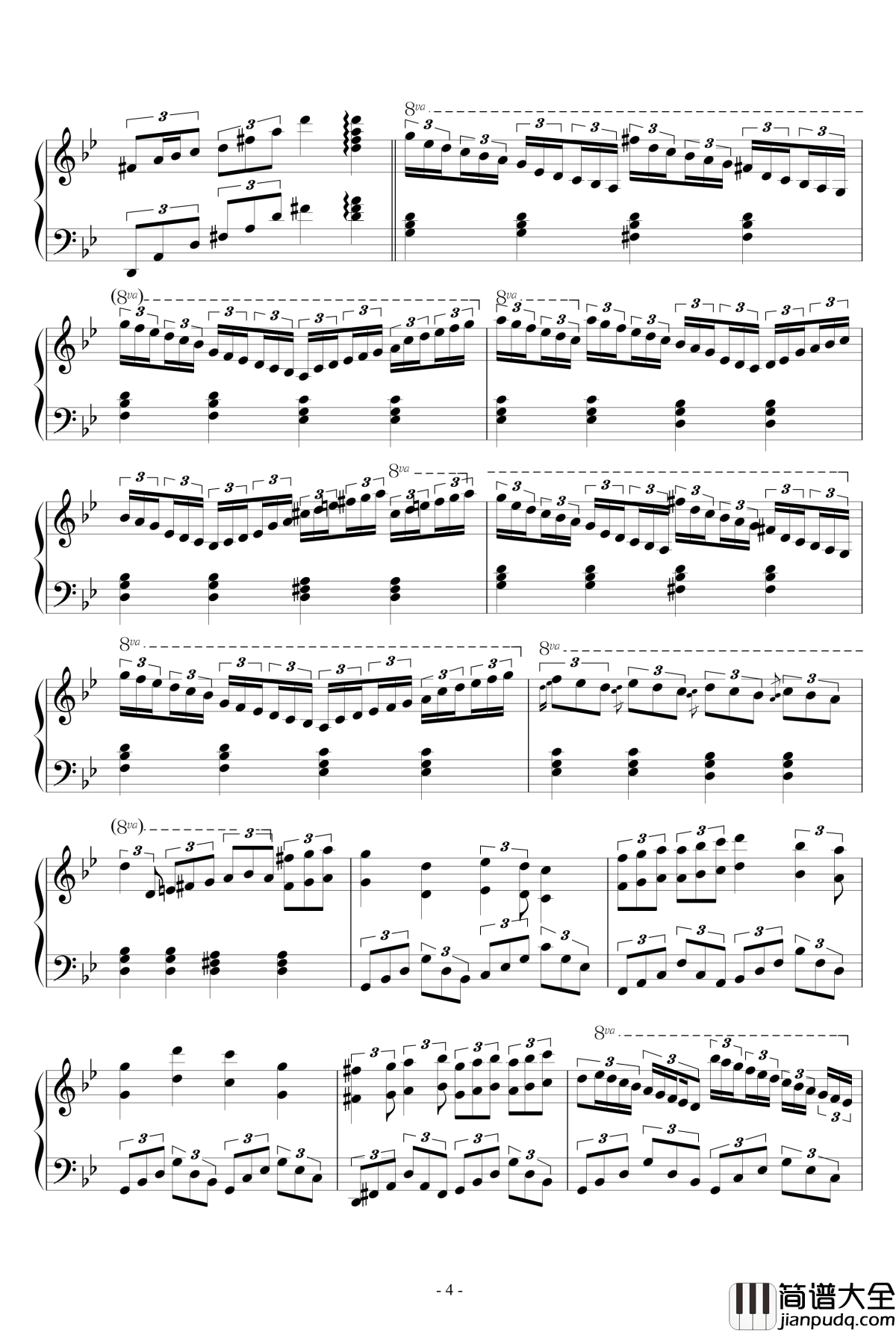 梦到内河钢琴谱_张国荣