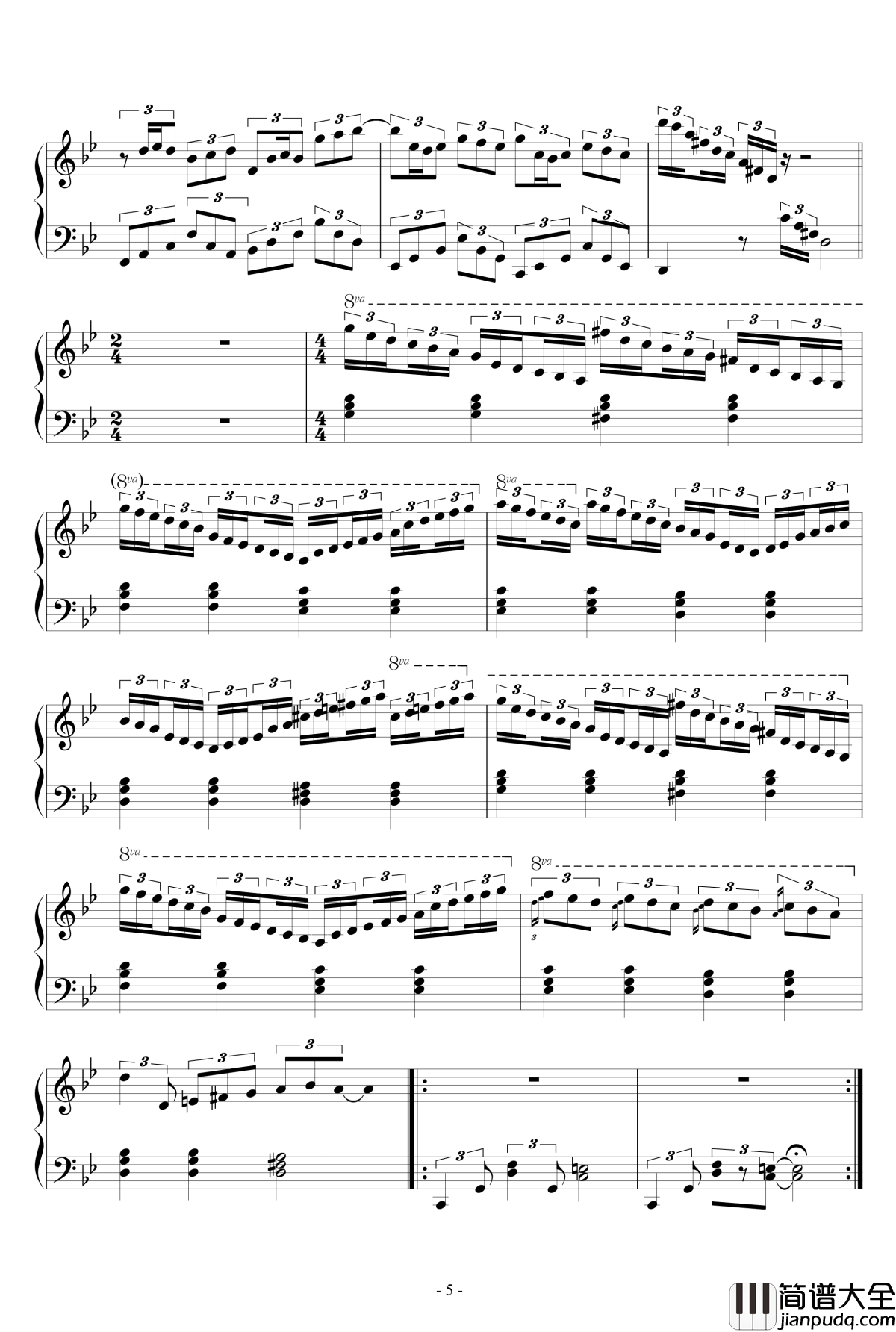 梦到内河钢琴谱_张国荣