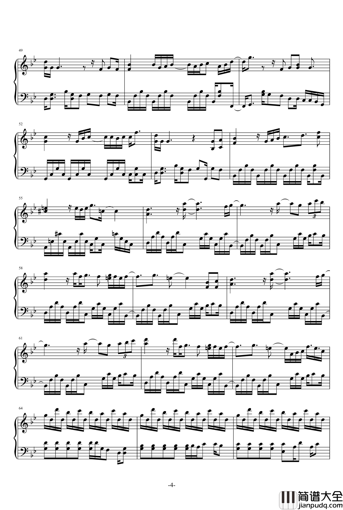 拳皇98主角队BGM钢琴谱_Esaka