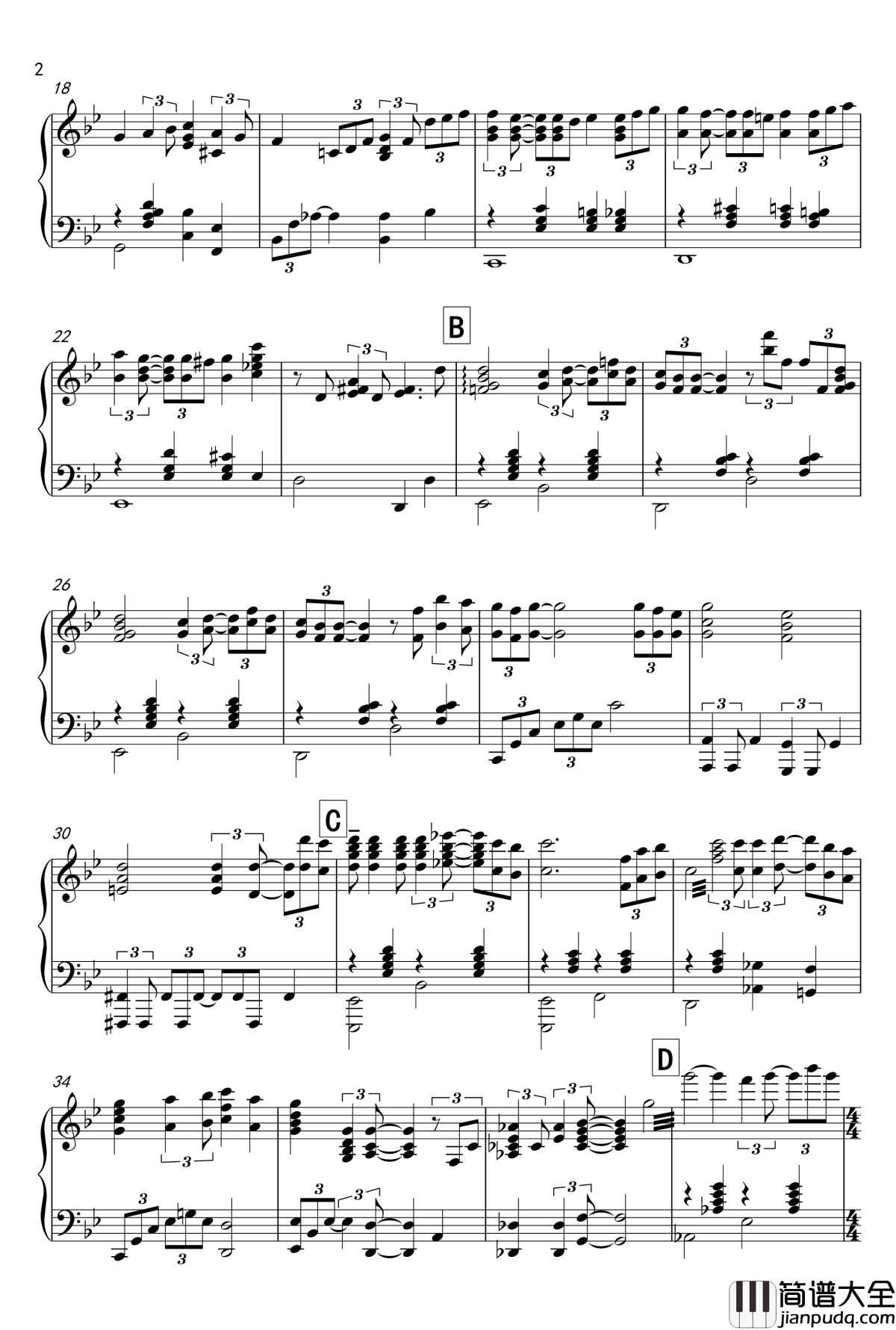 一去不返的时光钢琴谱_武道馆live版_久石让