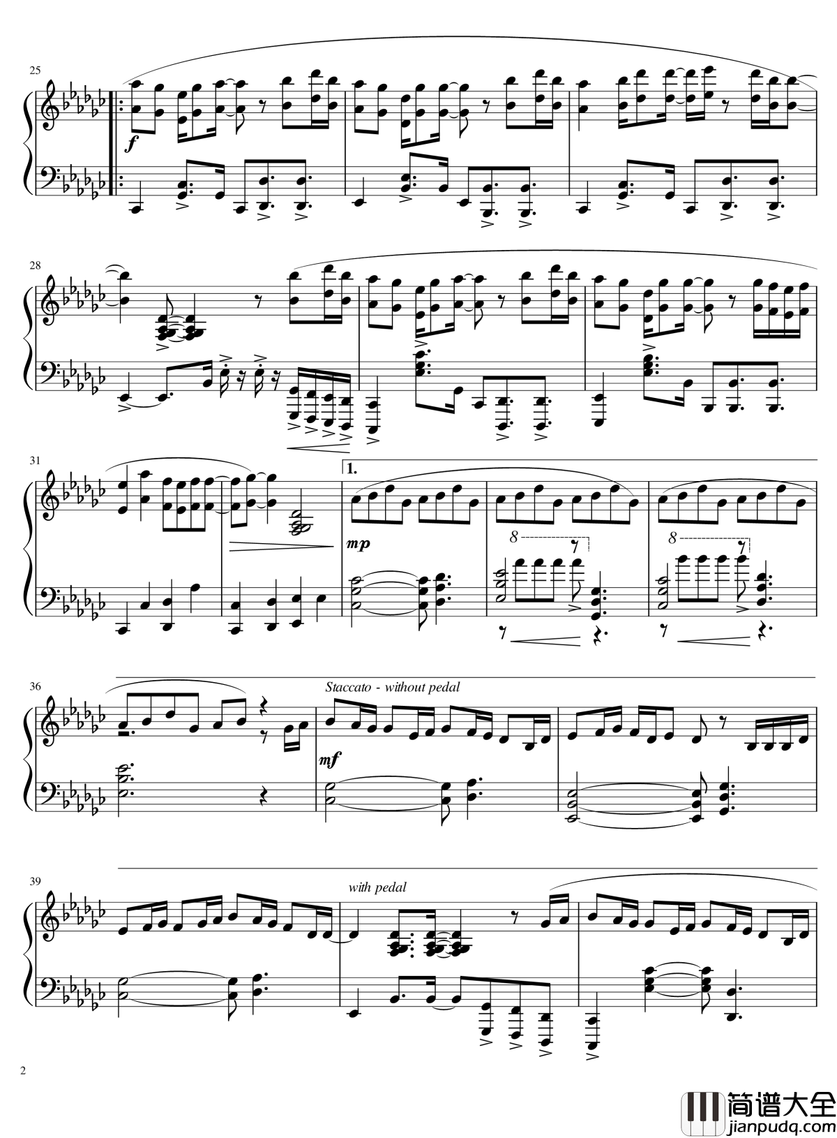 打上花火钢琴谱_米泽玄师