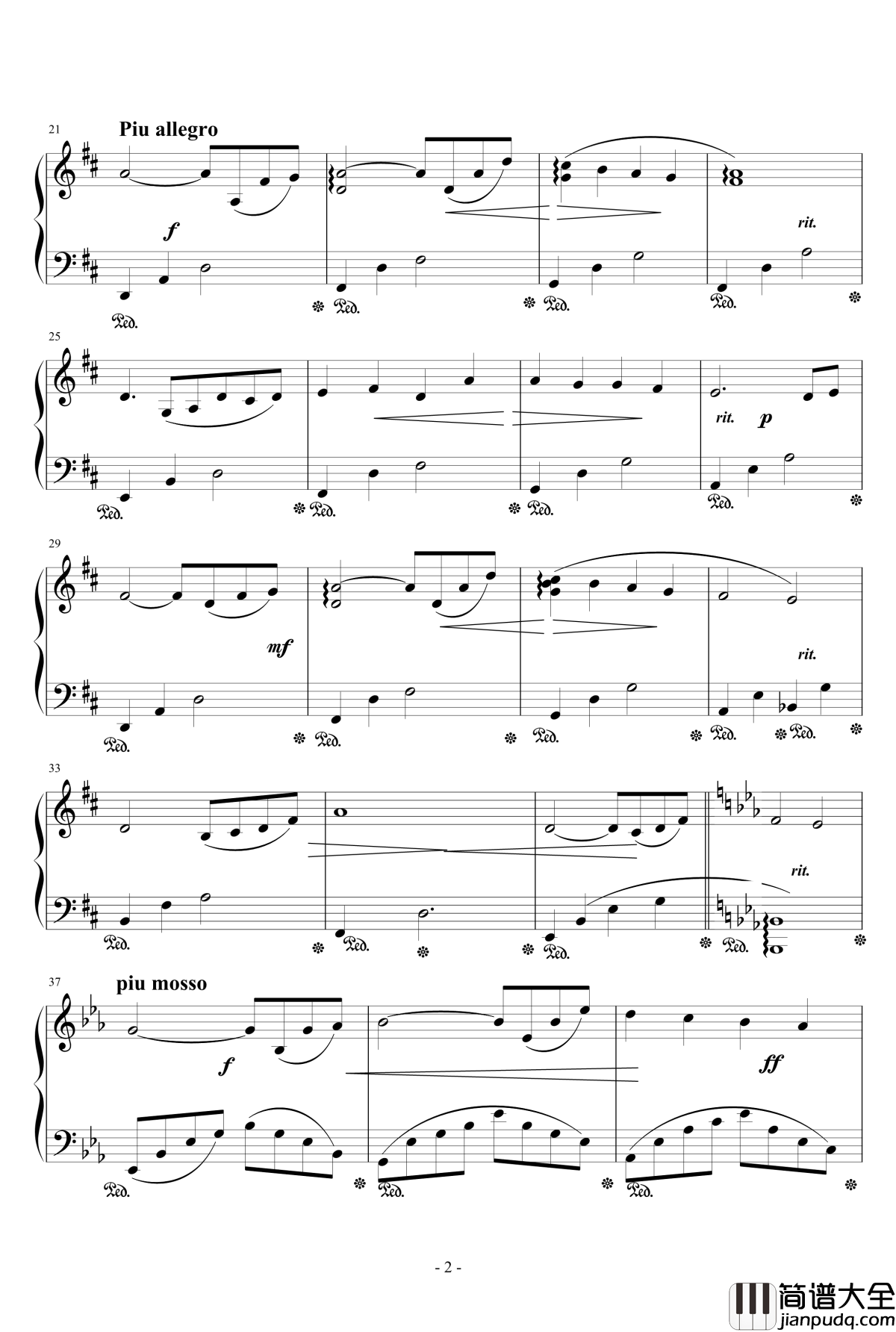 大切なひと钢琴谱_水月陵