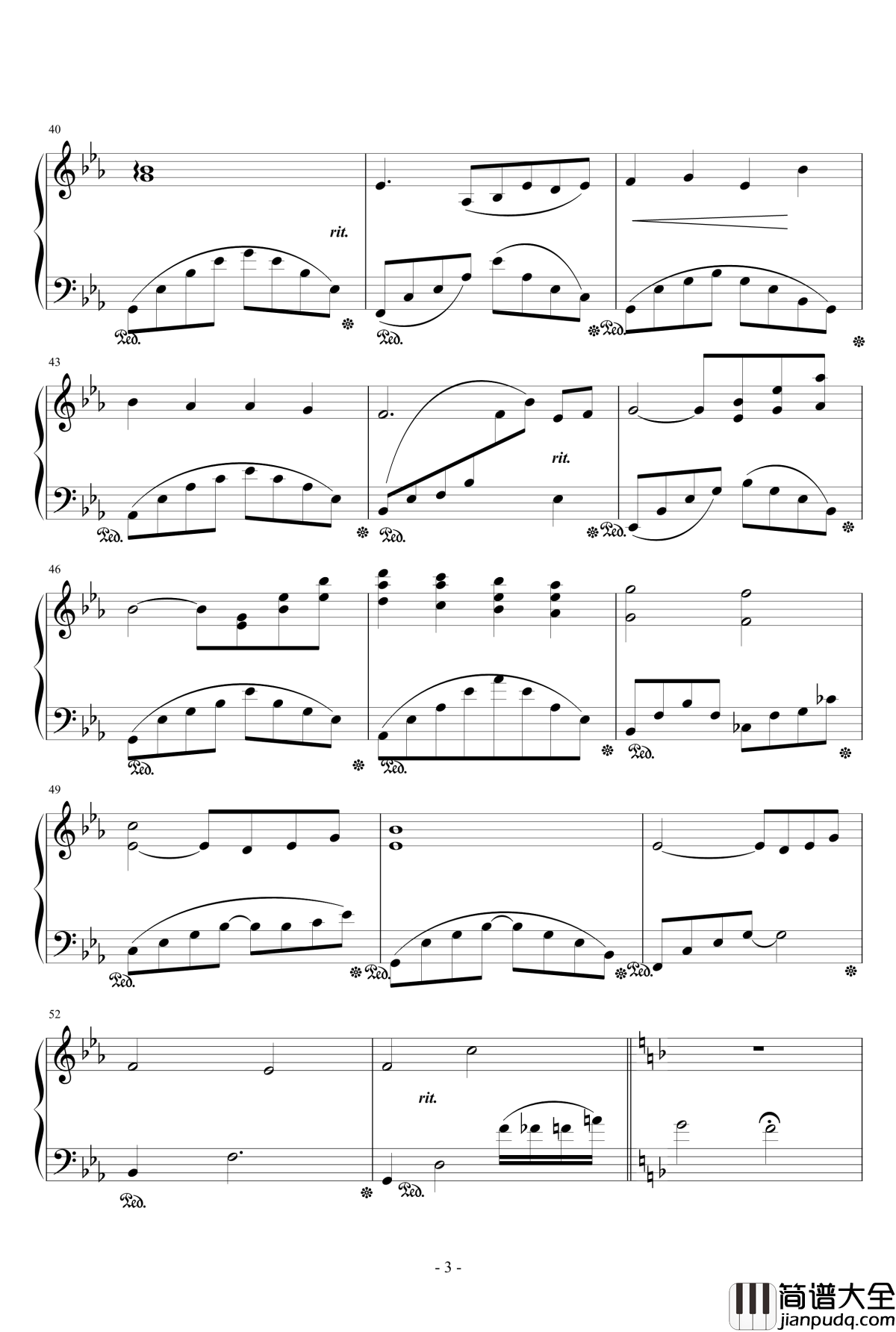 大切なひと钢琴谱_水月陵